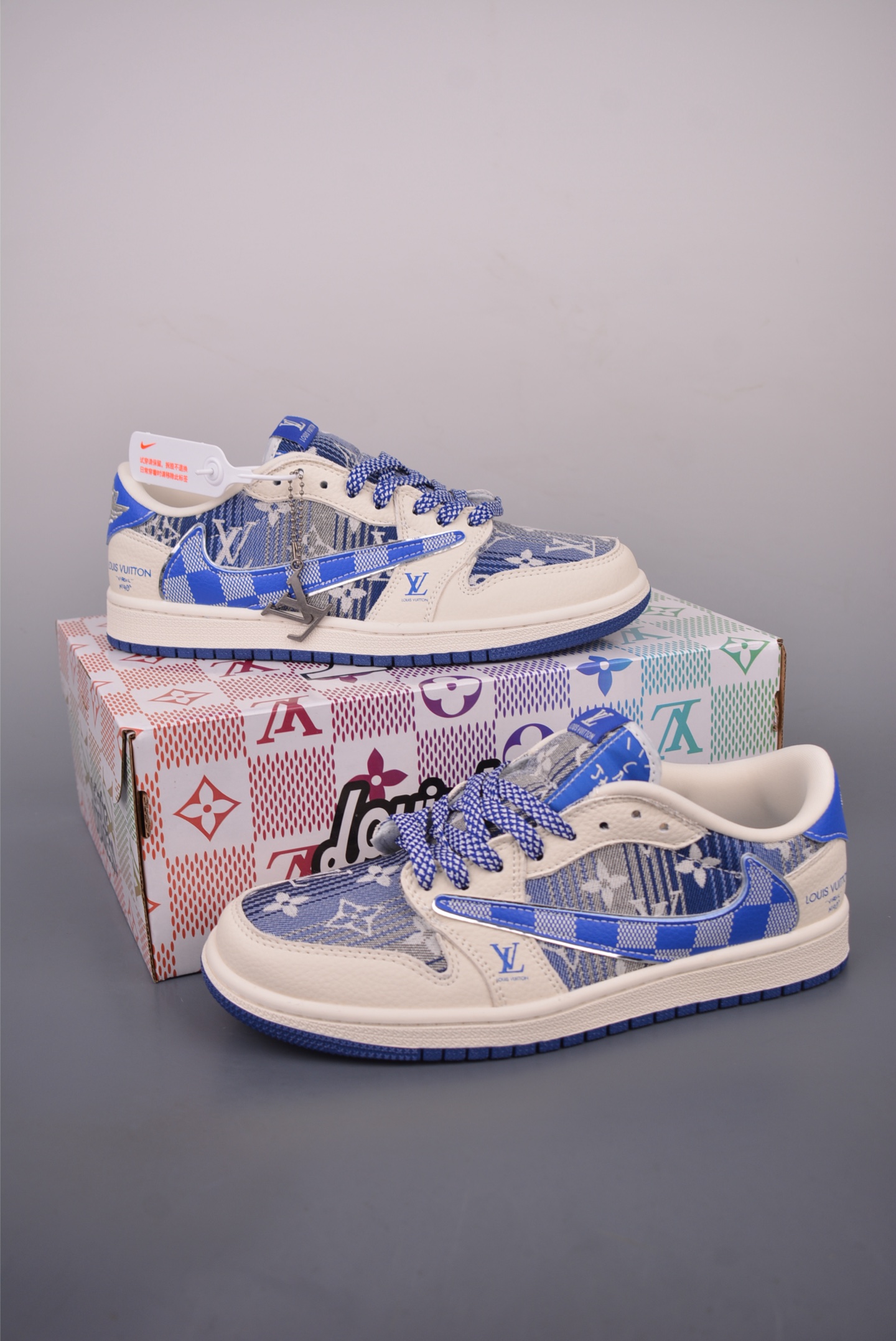 Louis Vuitton x Air Jordan 1 Low - Limited Edition Designer Sneakers 5 i1758240929442 4312 0 4