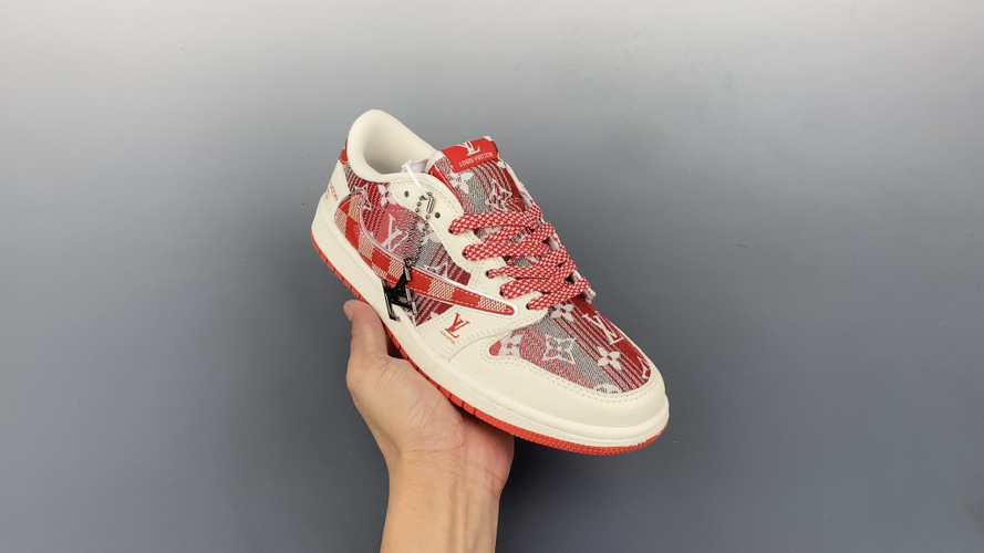 Fragment x Travis Scott x Louis Vuitton Air Jordan 1 Low Sneakers