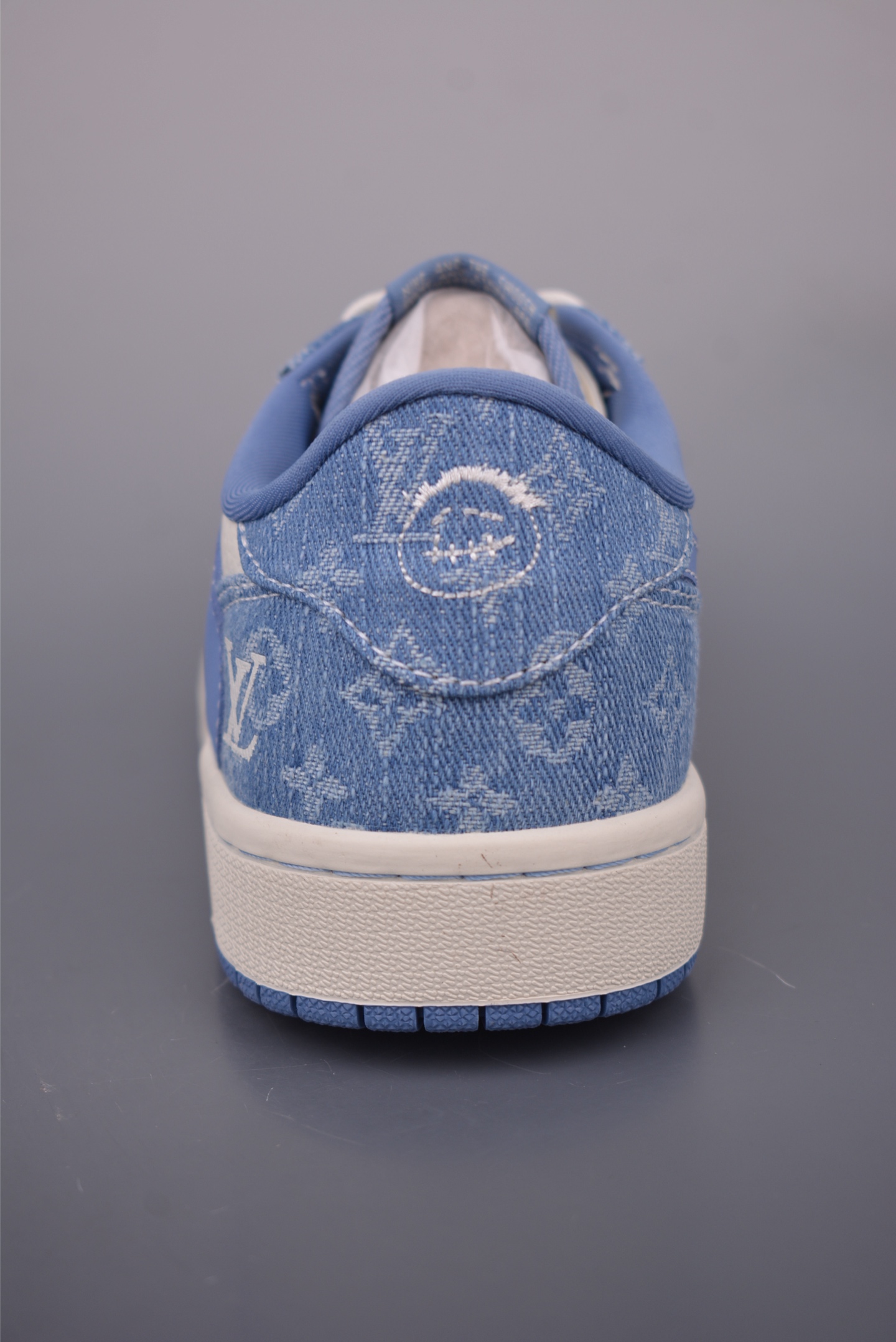 Louis Vuitton x Air Jordan 1 Low: Sky Blue Leather Sneakers for Women 5 i1758241041273 881 0 5