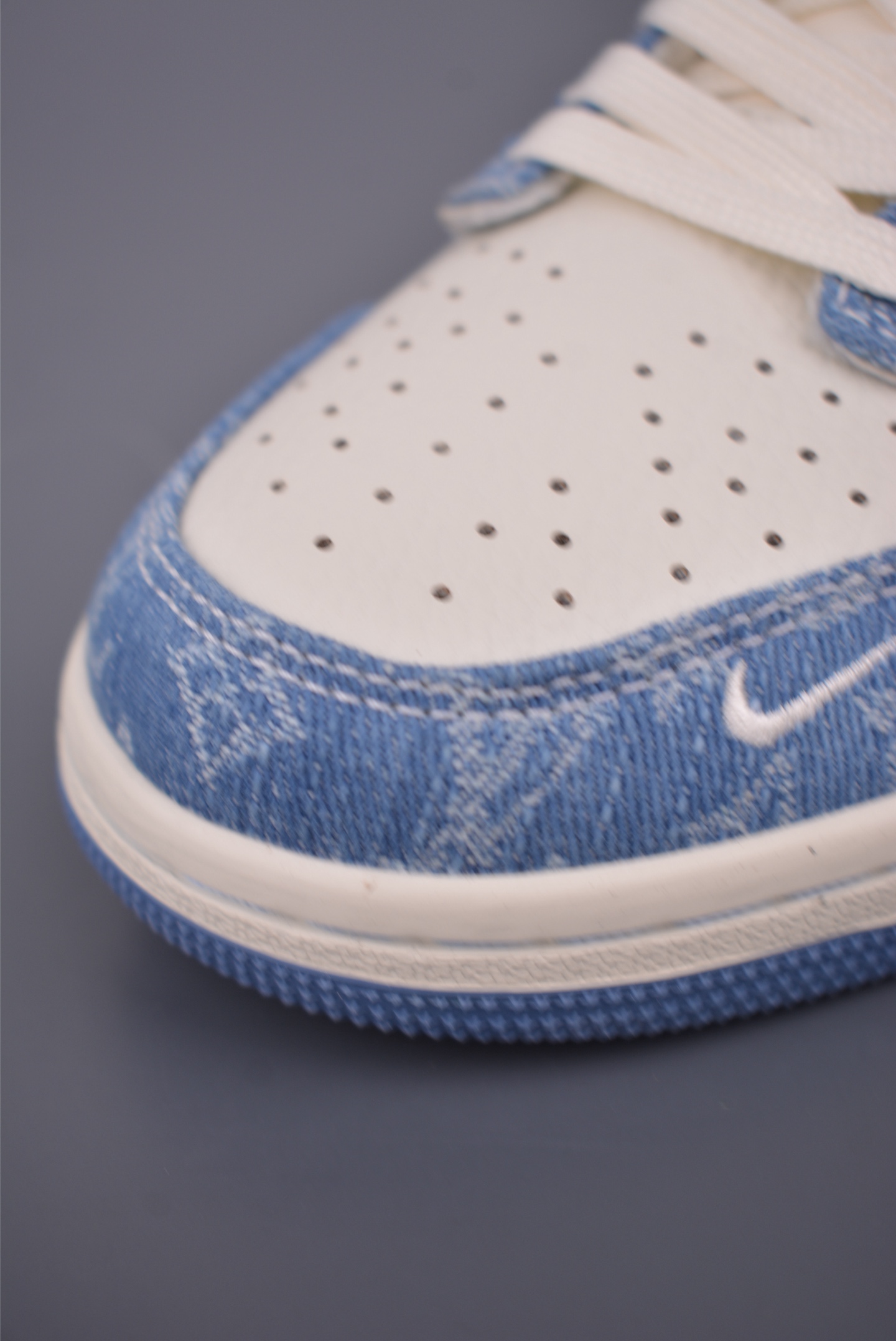 Louis Vuitton x Air Jordan 1 Low: Sky Blue Leather Sneakers for Women 7 i1758241043472 2433 0 6