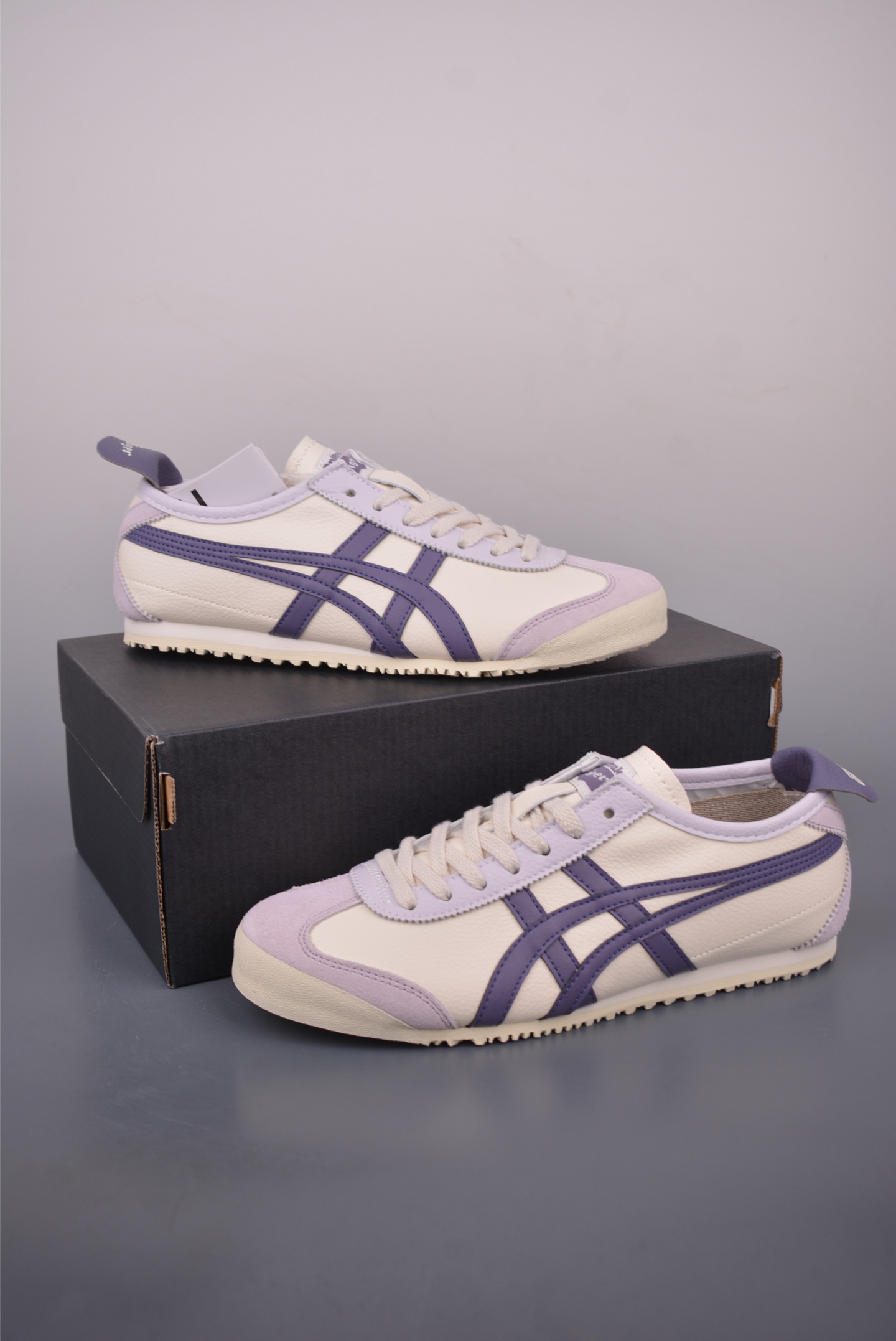 Onitsuka Tiger MEXICO 66 NM Cream & Purple Leather Sneakers -Casual Shoes 6 i1758412238811 7026 0 4
