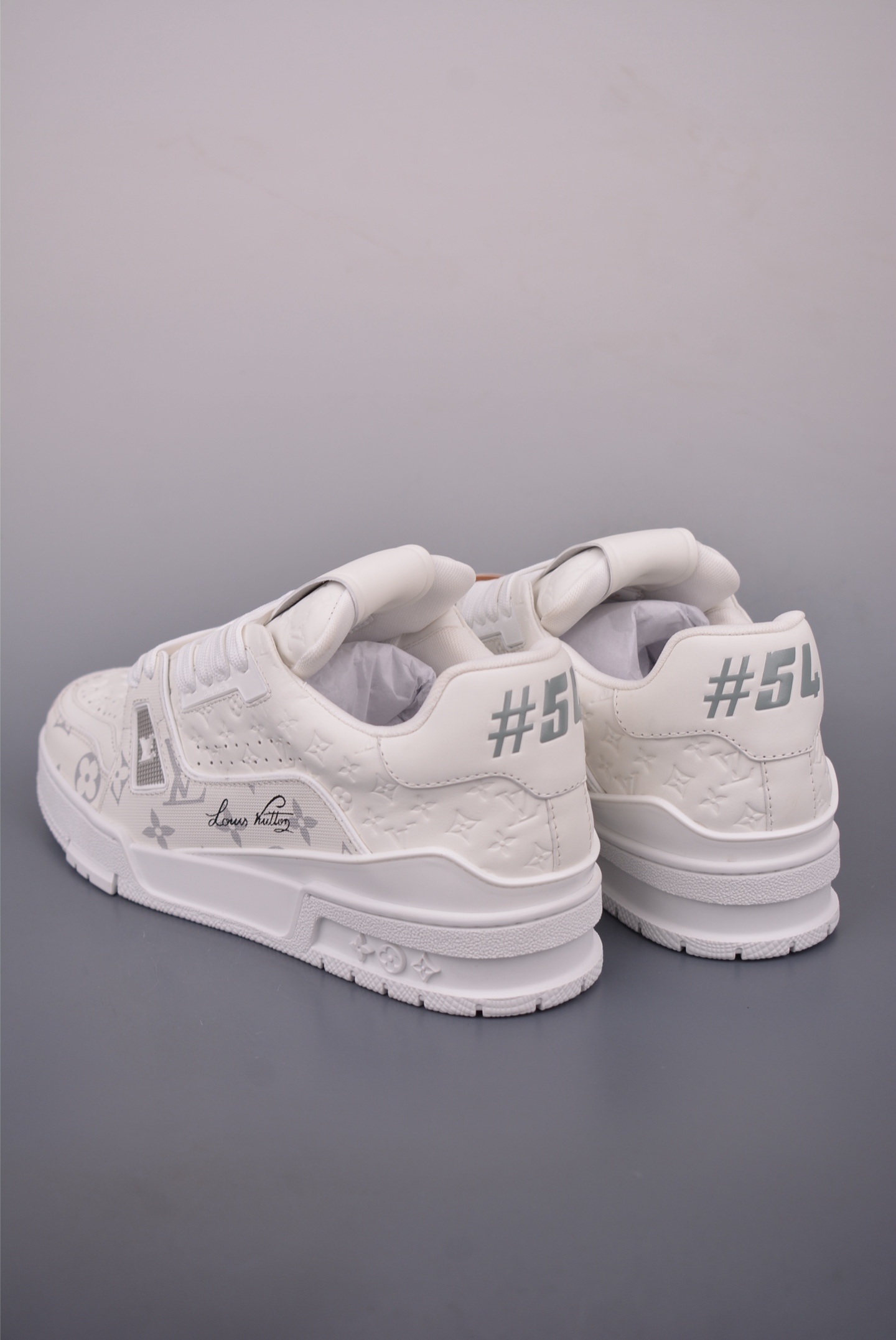 Louis Vuitton Trainer Sneaker White Leather Limited Edition Design Shoes 3 i1758413428928 7136 0 1
