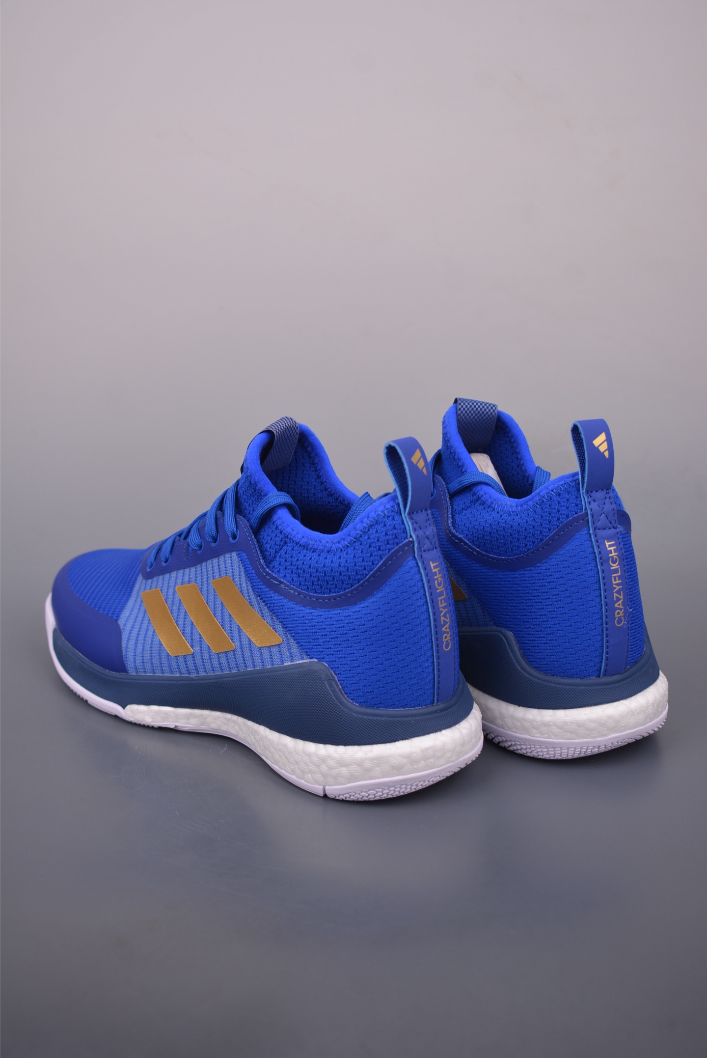 Adidas Crazyflight Mid Volleyball Shoes - Blue/Gold, Memory Foam & Boost Tech 3 i1758413563240 9689 0 1
