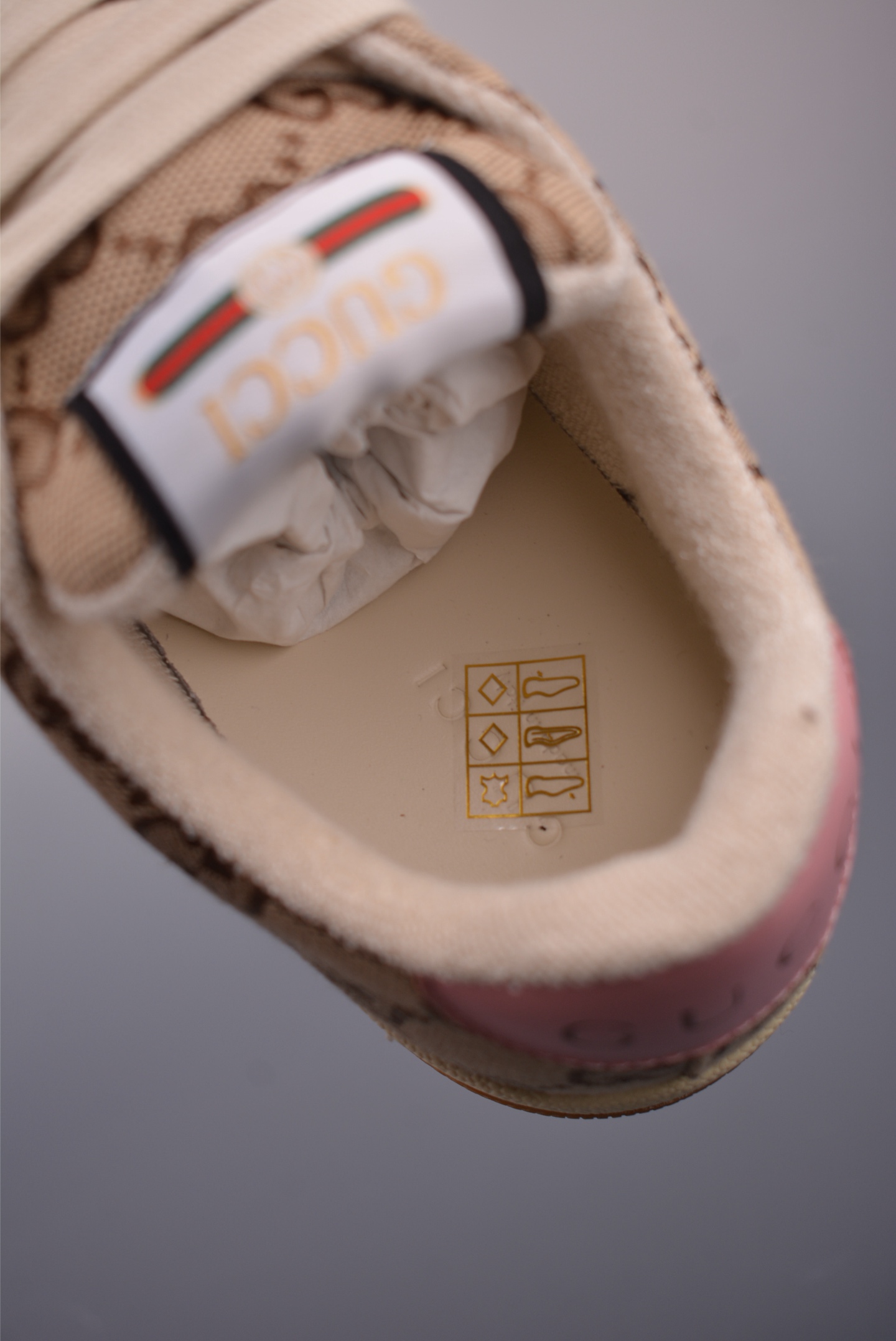 Gucci Screener Sneakers Distressed GG Canvas Stripe Low-Top Lace-Up Shoes 10 i1758416141715 8682 0 8