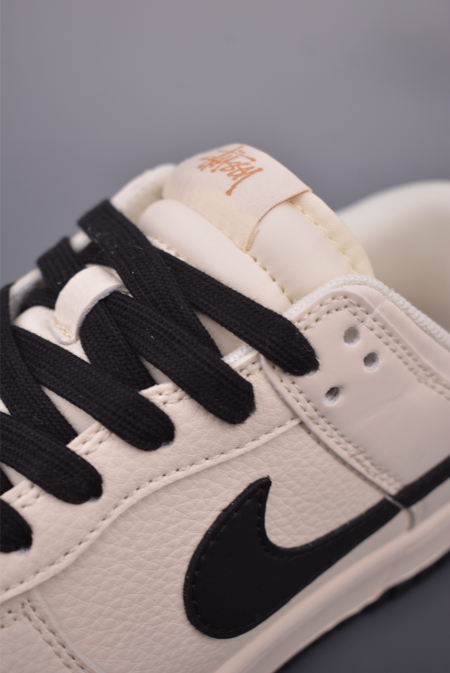 Nike SB Dunk Low Stussy Cream Black Sneakers Premium Leather Shoes 7 i1758496800686 1675 0 6