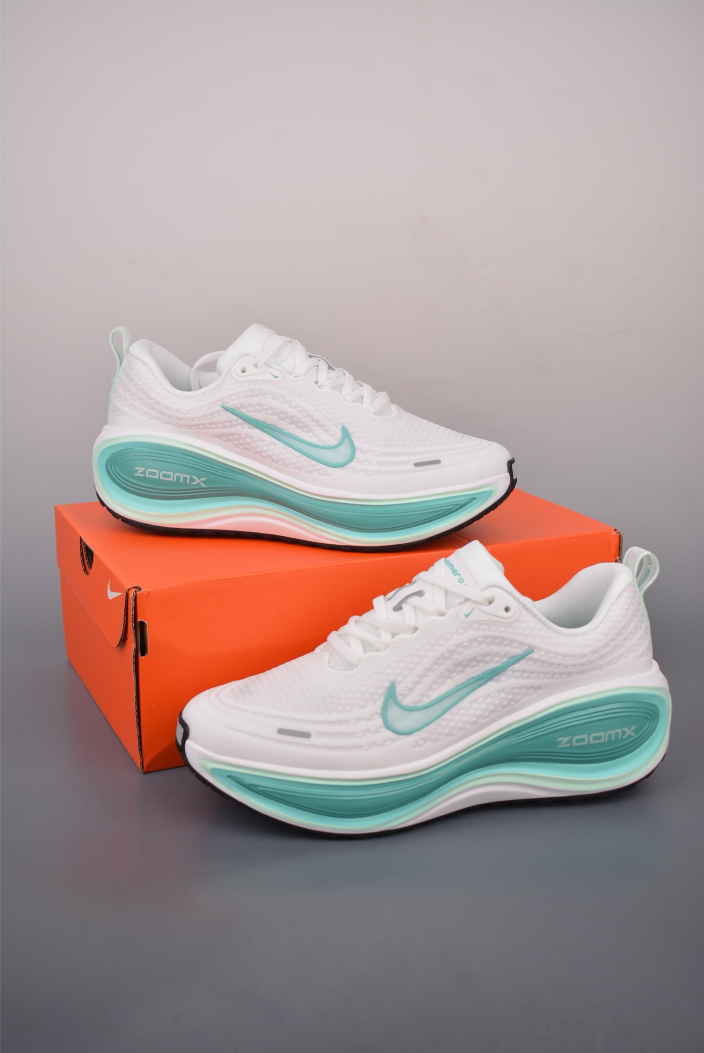 Nike Air Zoom Vomero Plus Running Shoes - White/Turquoise, Enhanced Cushioning 6 i1758583101414 9983 0 4