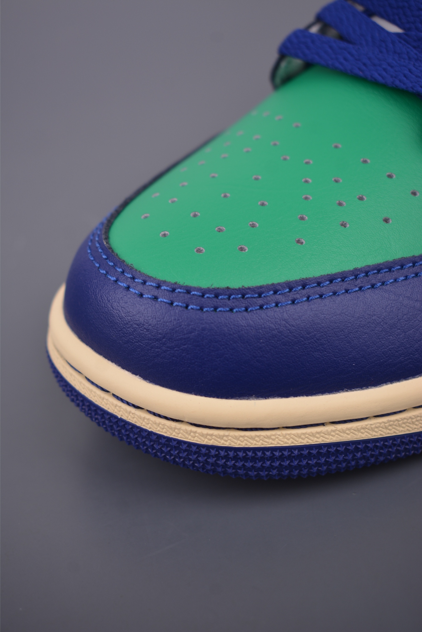Air Jordan 1 Low White Green Blue Original Leather Sneakers, Size 40-46 7 i1758583426396 7593 0 5