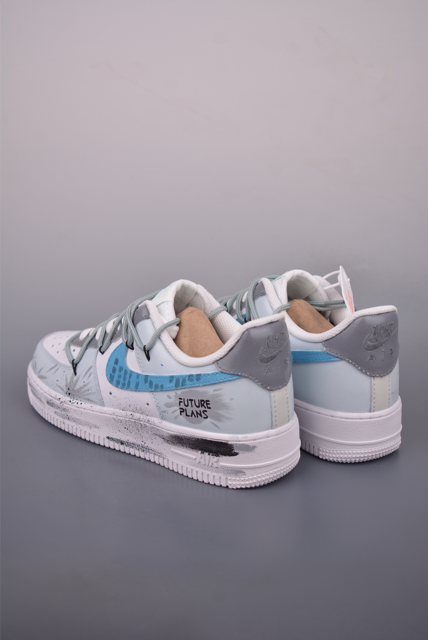 Nike Air Force 1 Low Hand-Painted Graffiti Grey Sneakers - Limited Edition 3 i1758583865855 1622 0 1