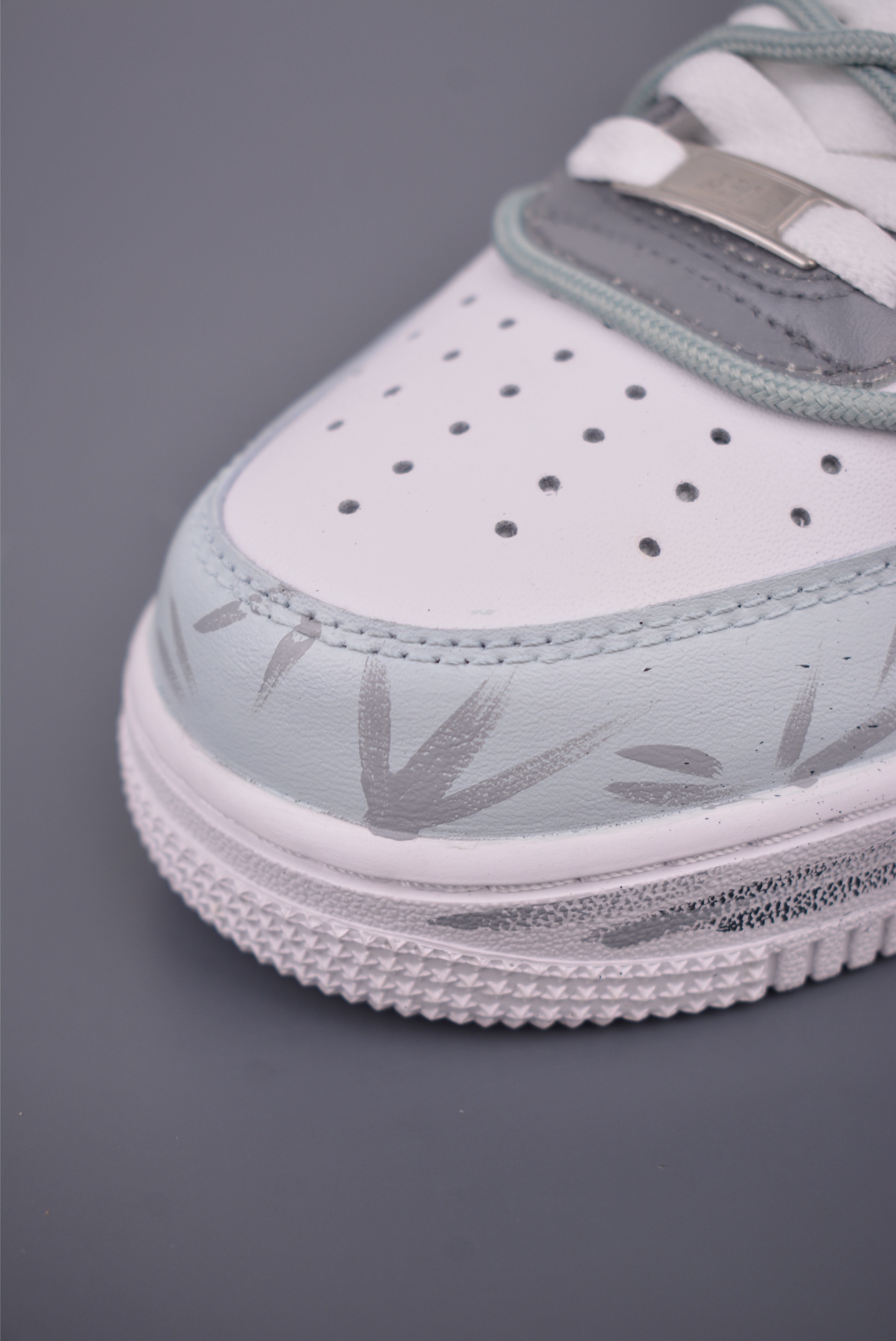 Nike Air Force 1 Low Hand-Painted Graffiti Grey Sneakers - Limited Edition 7 i1758583865903 2761 0 5