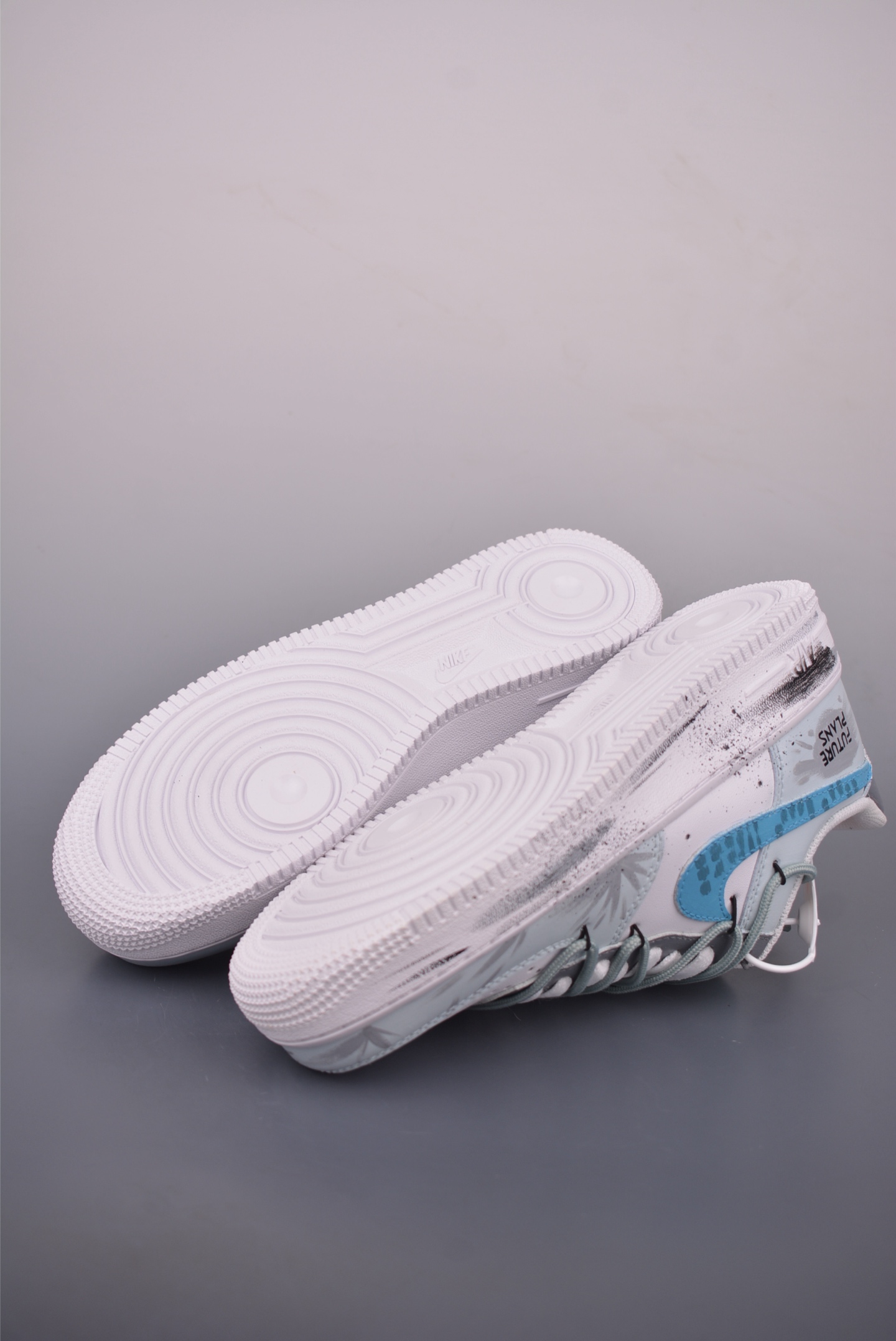 Nike Air Force 1 Low Hand-Painted Graffiti Grey Sneakers - Limited Edition 4 i1758583870669 5275 0 2