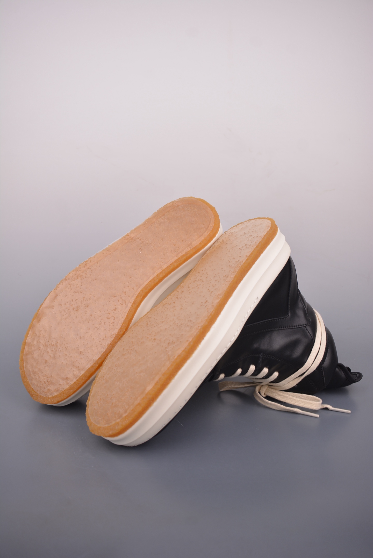 Rick Owens DRKSHDW High-Top Sneakers Black Milk Rubber Sole, Size 36-46 4 i1758584308417 8978 0 2