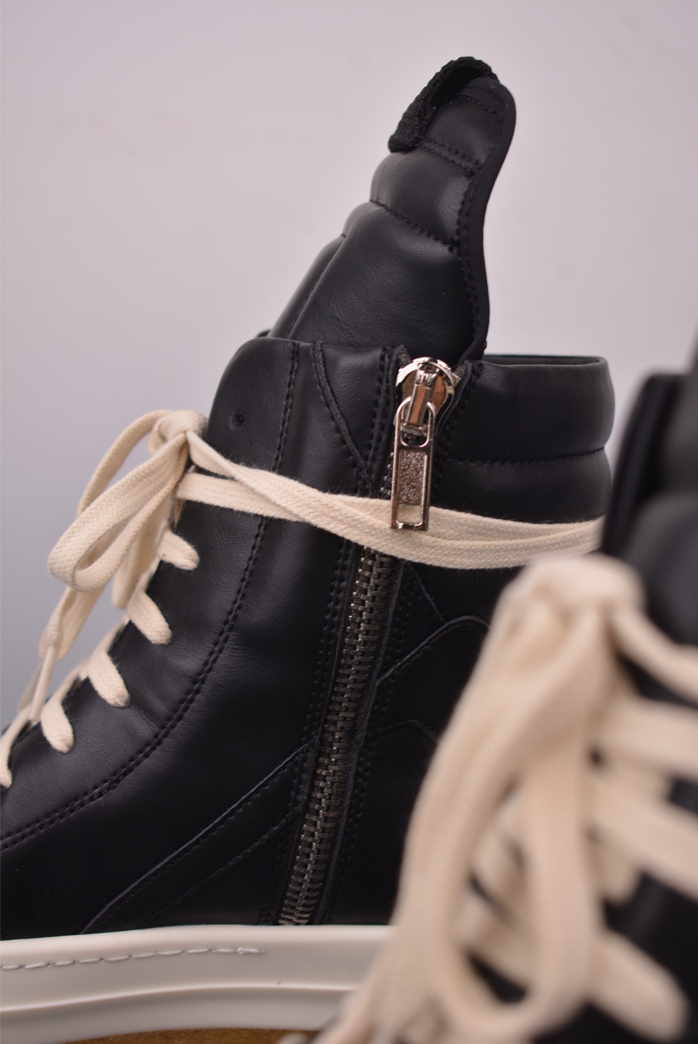 Rick Owens DRKSHDW High-Top Sneakers Black Milk Rubber Sole, Size 36-46 9 i1758584310439 8095 0 7
