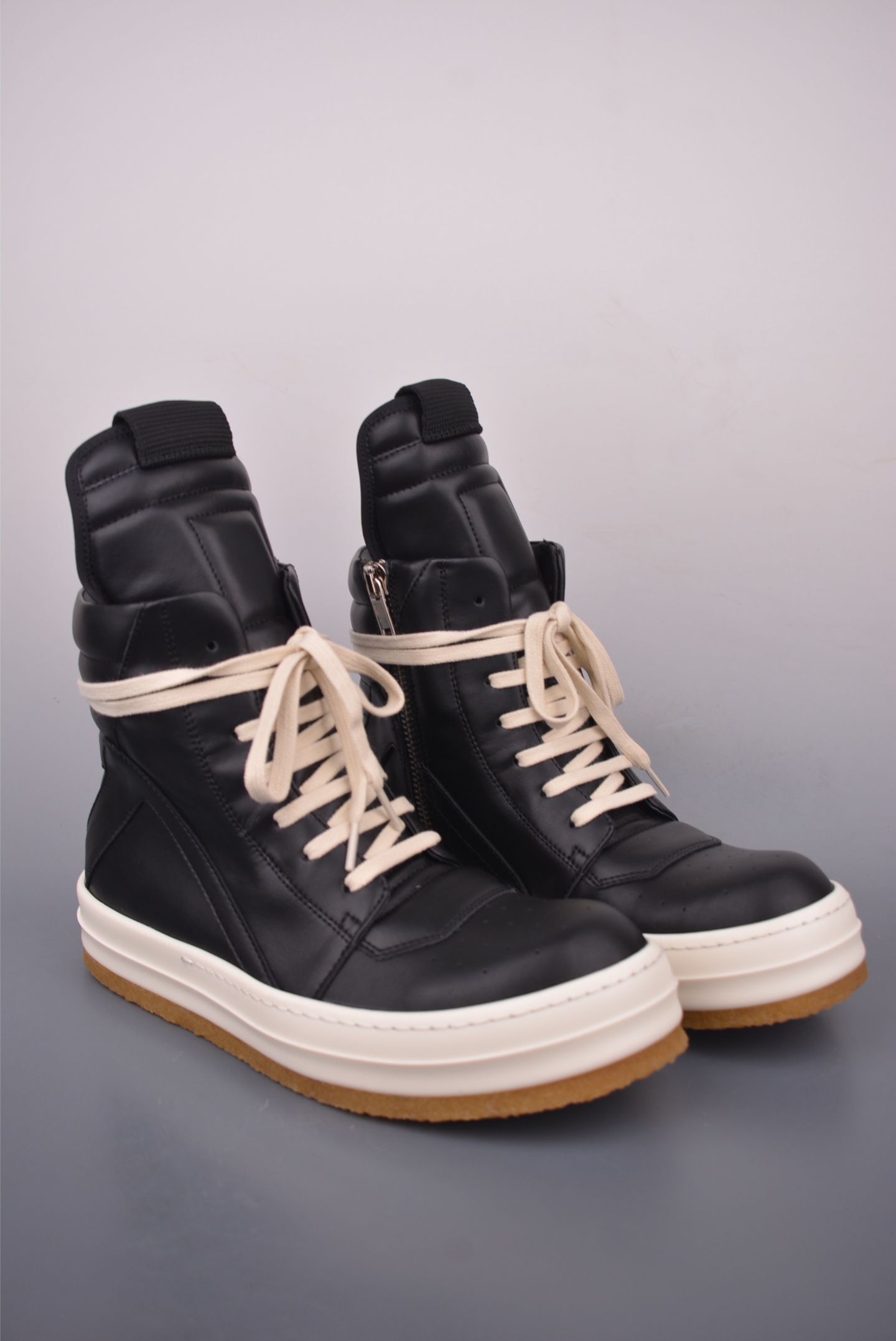 Rick Owens DRKSHDW High-Top Sneakers Black Milk Rubber Sole, Size 36-46 2 i1758584310450 2769 0 0