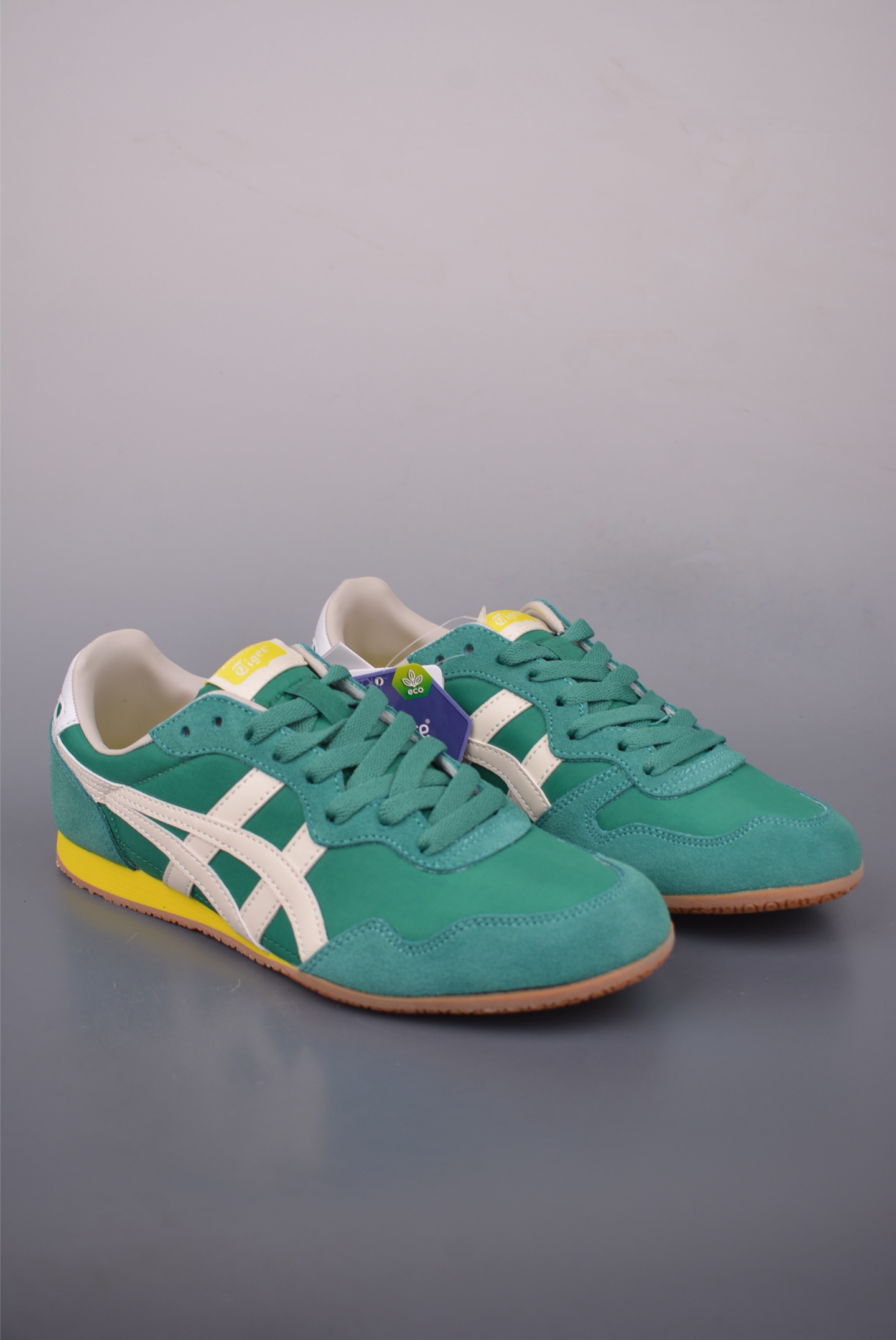 Onitsuka Tiger Serrano Retro Classic Sneakers, Green/White, Breathable & Comfortable 2 i1758584425634 7998 0 0