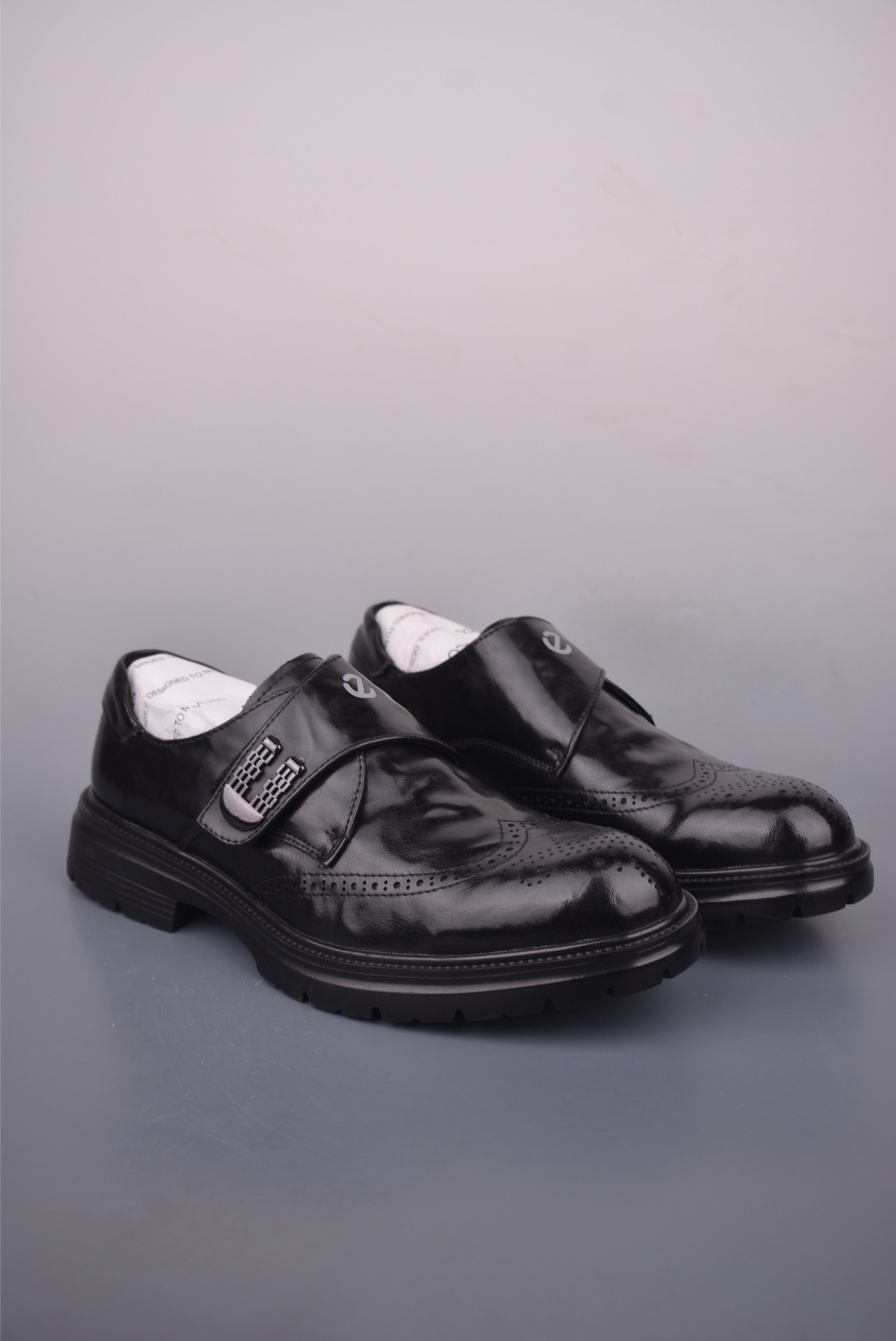 ECCO Men's Black Leather Monk Strap Dress Shoes Comfortable and Lightweight 1 i1758670643103 2351 0 0