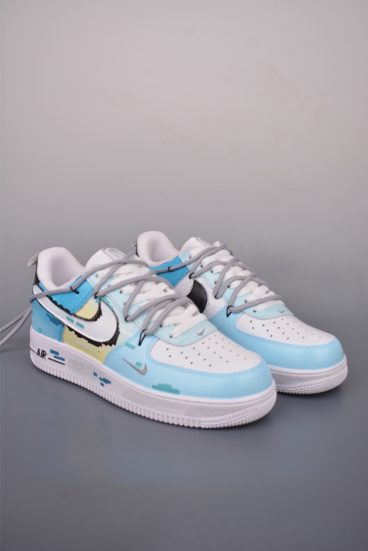 Nike Air Force 1 Low Hand-Painted Graffiti Electric Game Blue Sneakers 2 i1758753149973 6476 0 0