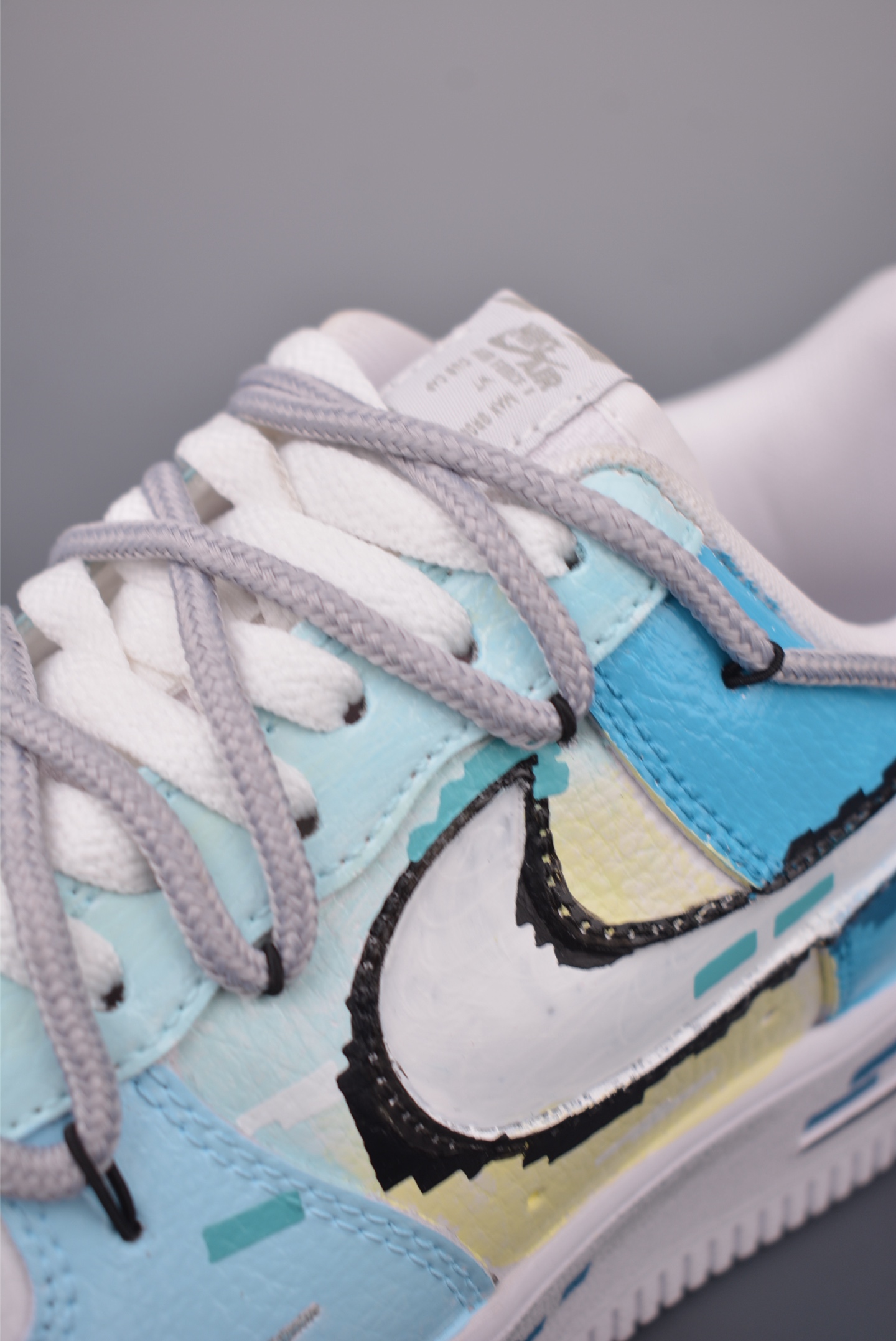 Nike Air Force 1 Low Hand-Painted Graffiti Electric Game Blue Sneakers 8 i1758753149997 1403 0 6