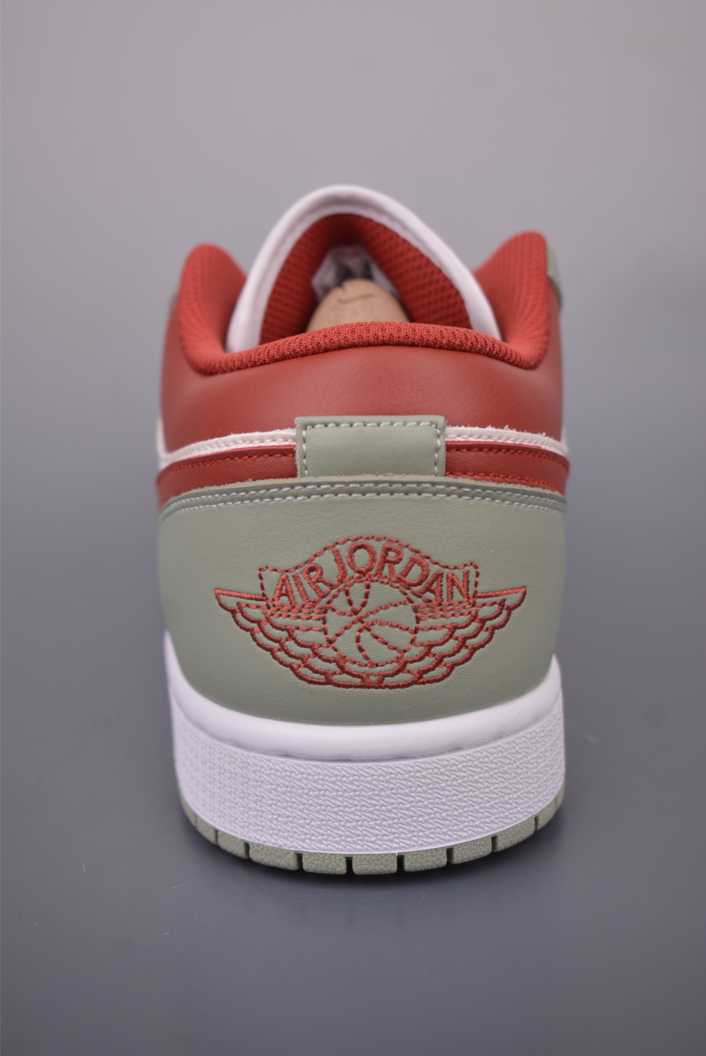 Air Jordan 1 Low White, Green, and Red Casual Sneakers - Premium Leather 5 i1758753525521 9636 0 3