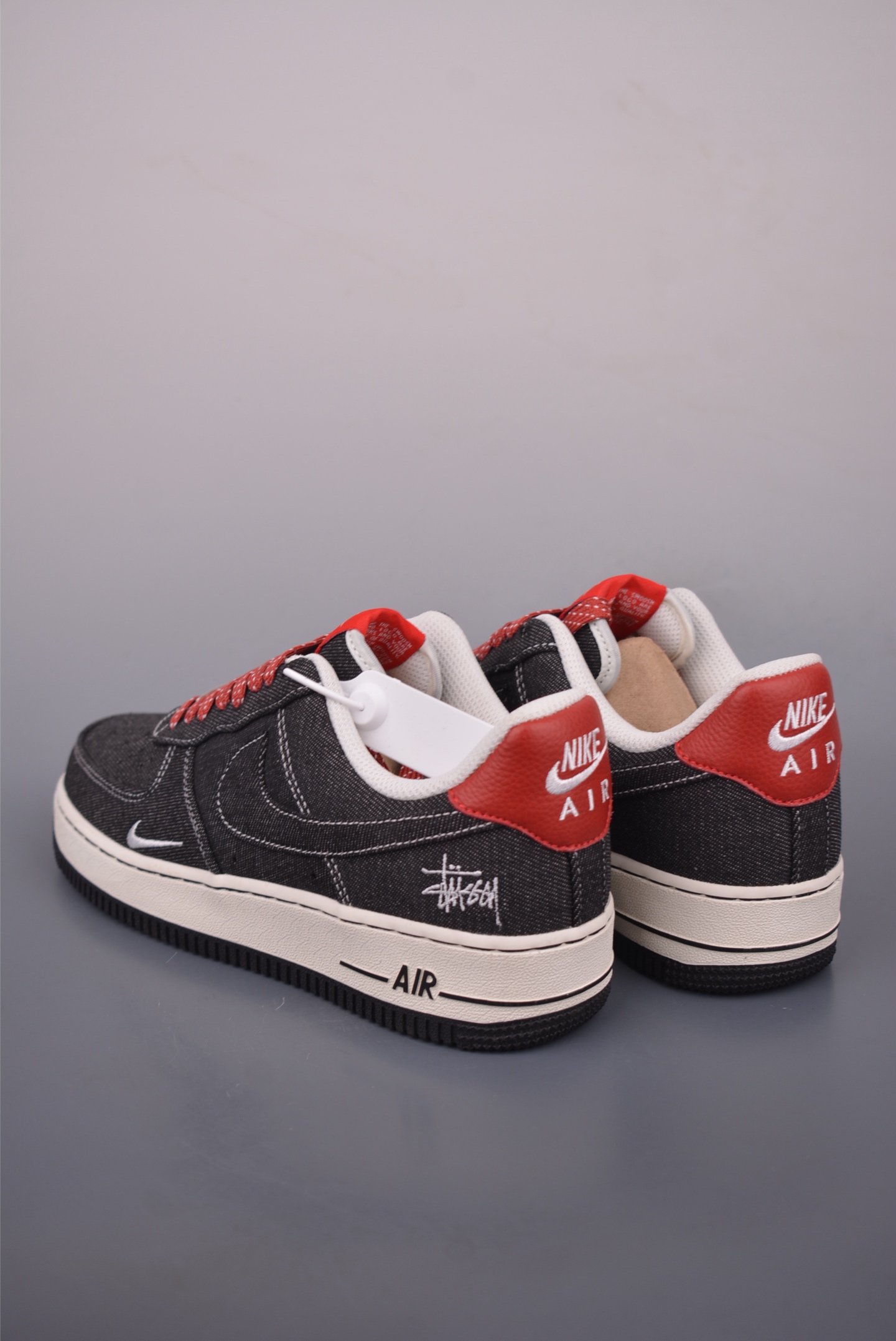Nike Air Force 1 Low Stussy Black Fossil Sneakers Limited Edition - All Sizes 3 i1758756763146 6949 0 1