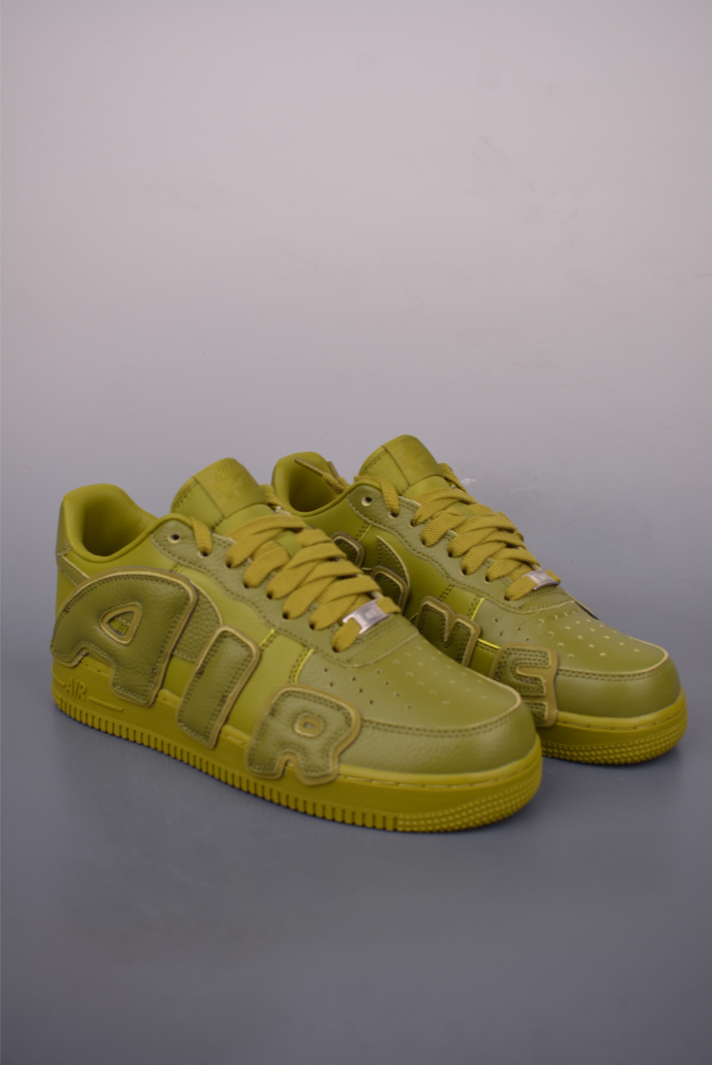 Nike Air Force 1 Low Olive Green Leather Sneakers - Original Air Cushion 2 i1758841696462 657 0 0