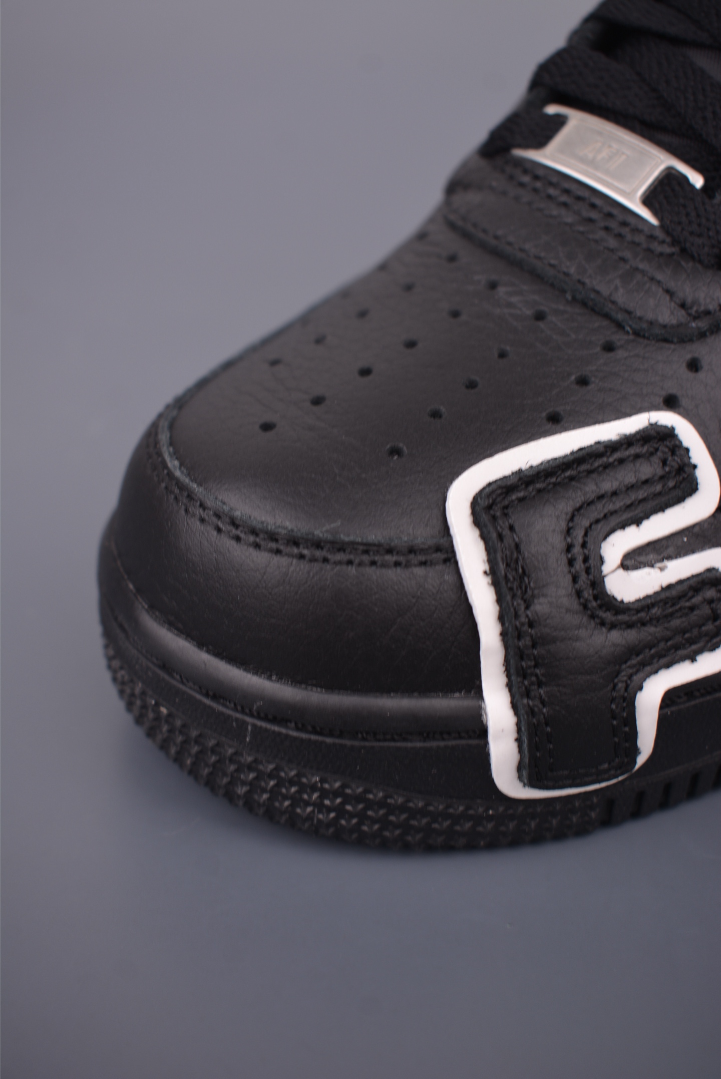 Nike Air Force 1 Low Black with White 'AIR' Lettering, Multiple Sizes Available 7 i1758841772441 5713 0 5