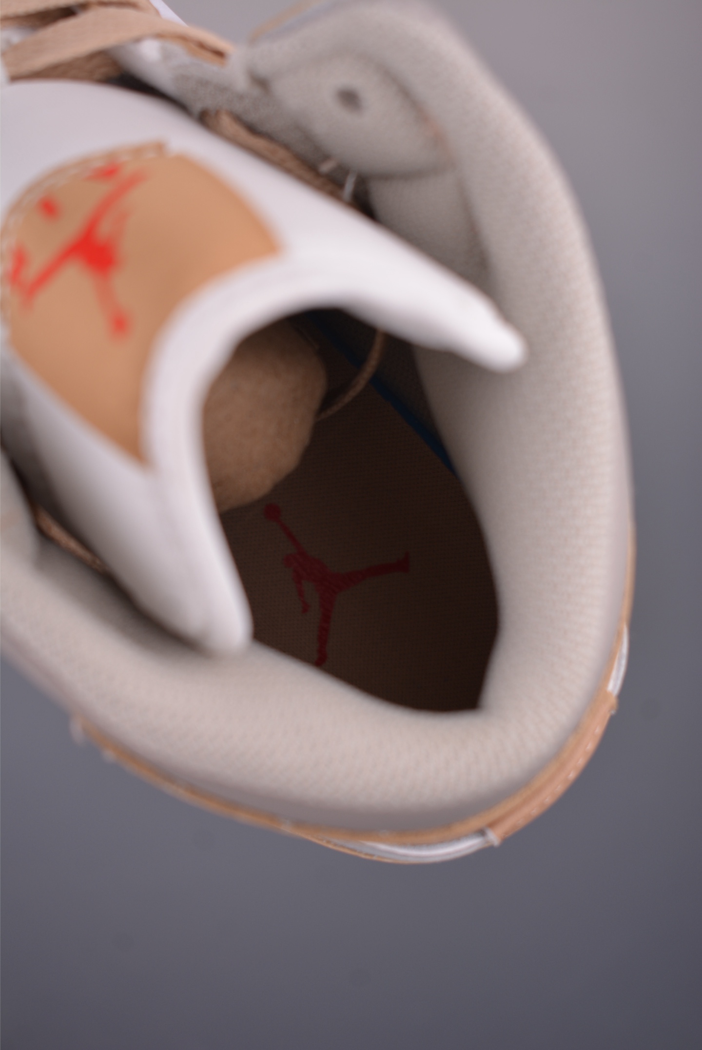 Air Jordan 1 Mid White Tan Sneakers, Premium Leather, Original Design 9 i1758842089514 9112 0 8