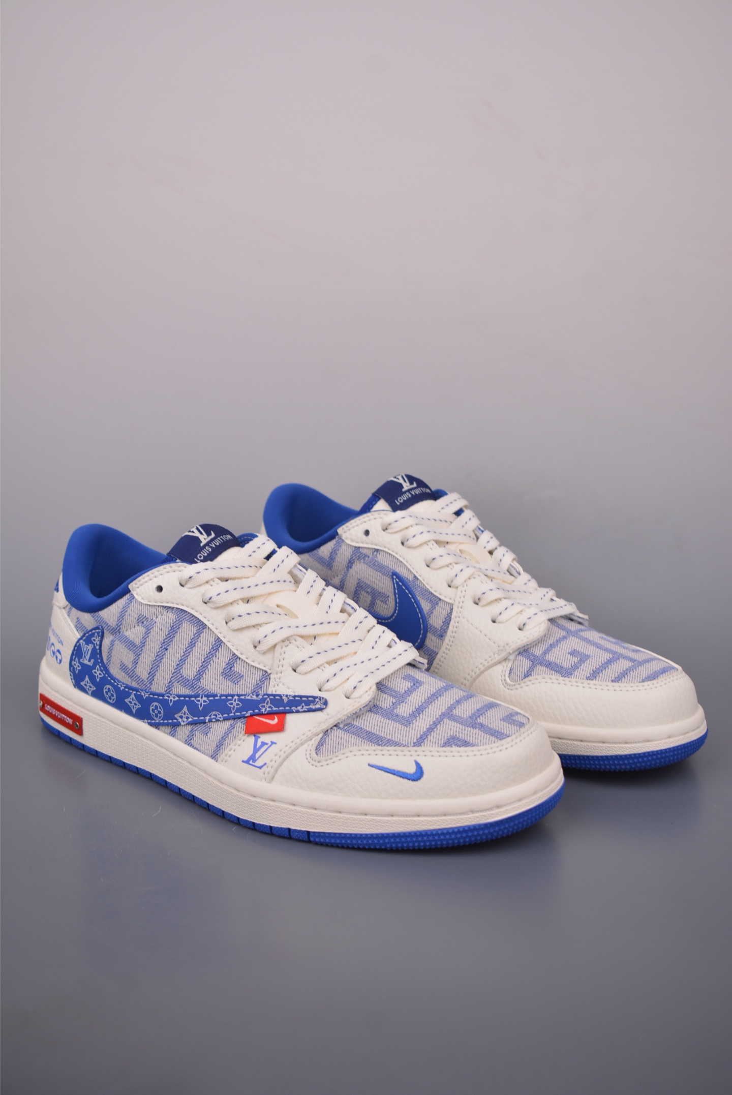 Fragment Design x Travis Scott x Louis Vuitton Air Jordan 1 Low Sneakers