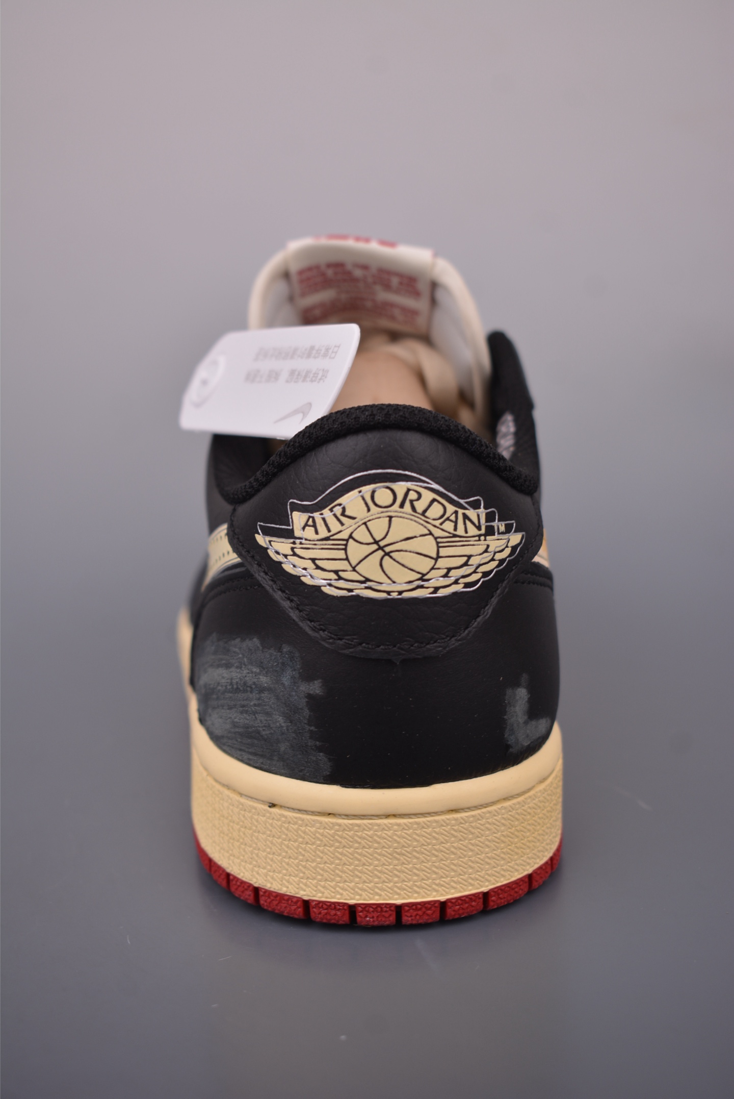 Air Jordan 1 Low White Black Red Distressed - Premium Leather, Ultimate Comfort 5 i1758927753523 9220 0 3