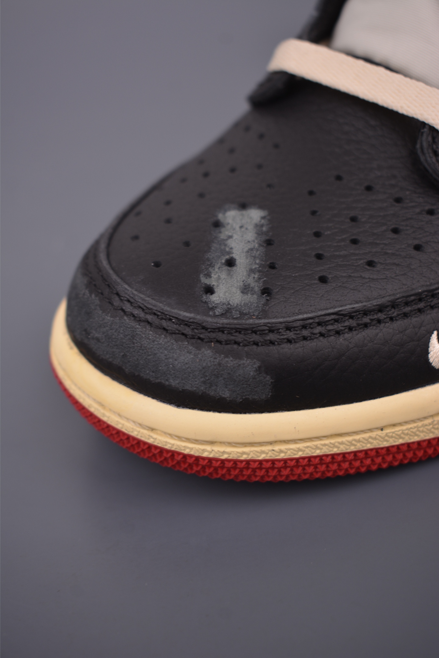 Air Jordan 1 Low White Black Red Distressed - Premium Leather, Ultimate Comfort 7 i1758927753557 2658 0 5