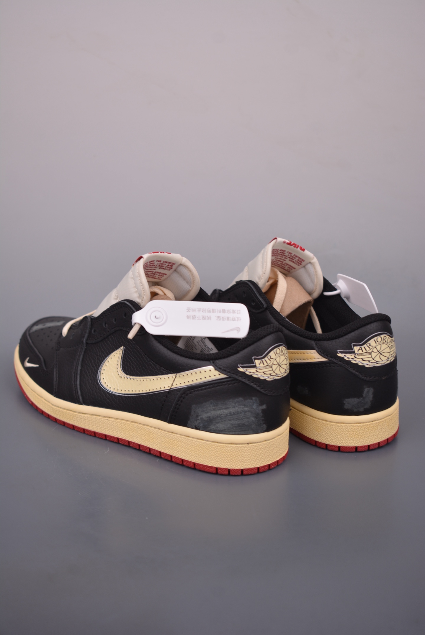 Air Jordan 1 Low White Black Red Distressed - Premium Leather, Ultimate Comfort 3 i1758927755675 7936 0 1