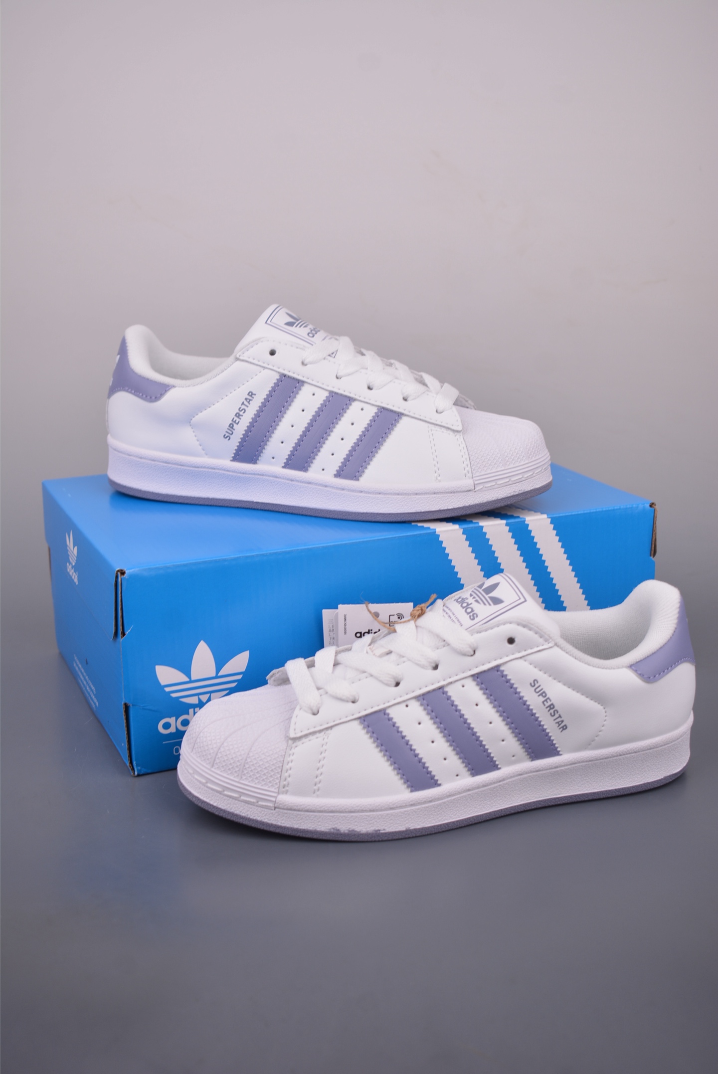 Adidas Originals Superstar 2.0 White/Purple Leather Women's Sneaker 5 i1758928541162 6962 0 4