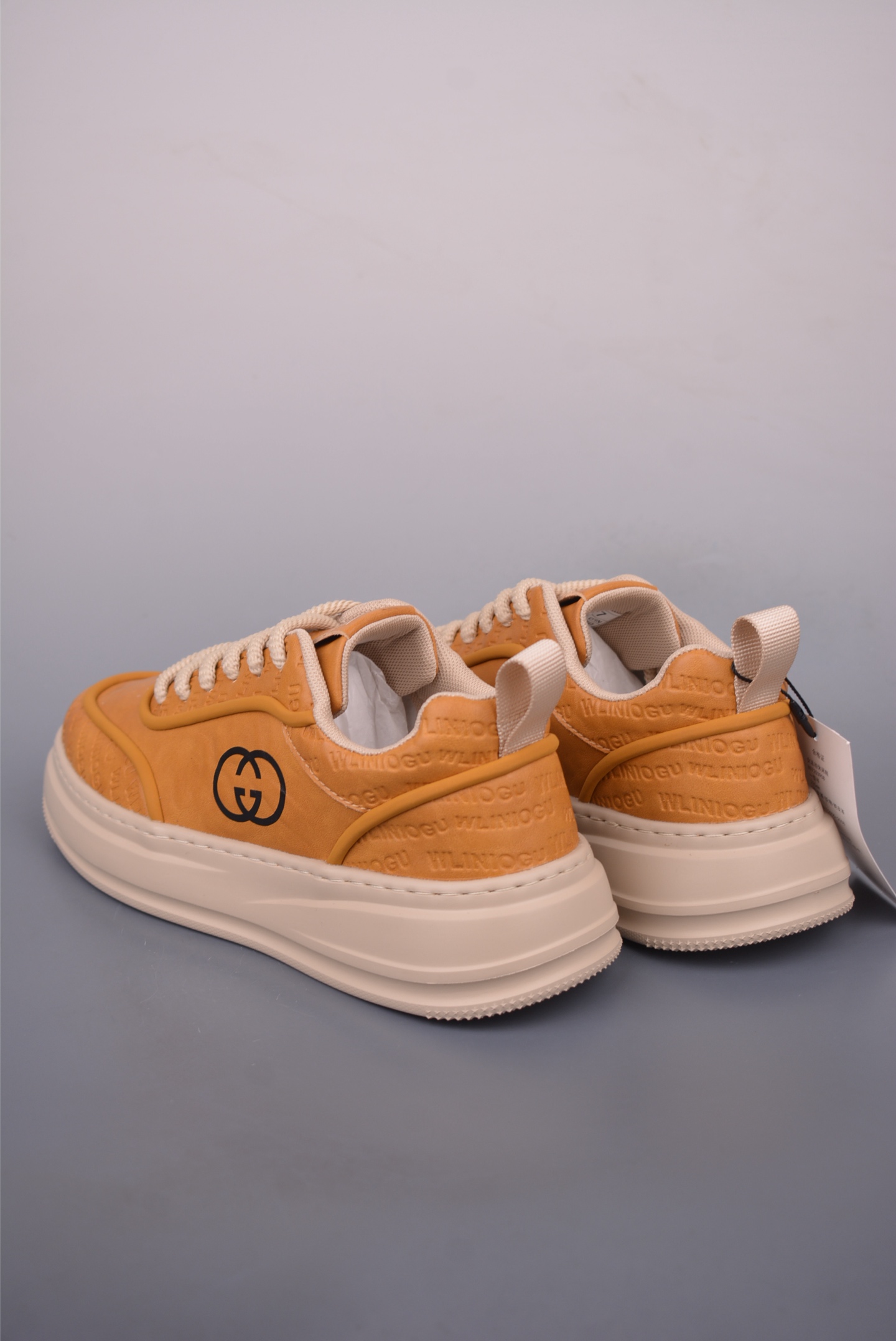 Gucci Men's Leather Sneakers with Interlocking G and Embossed Detailing 3 i1758930799043 5162 0 1
