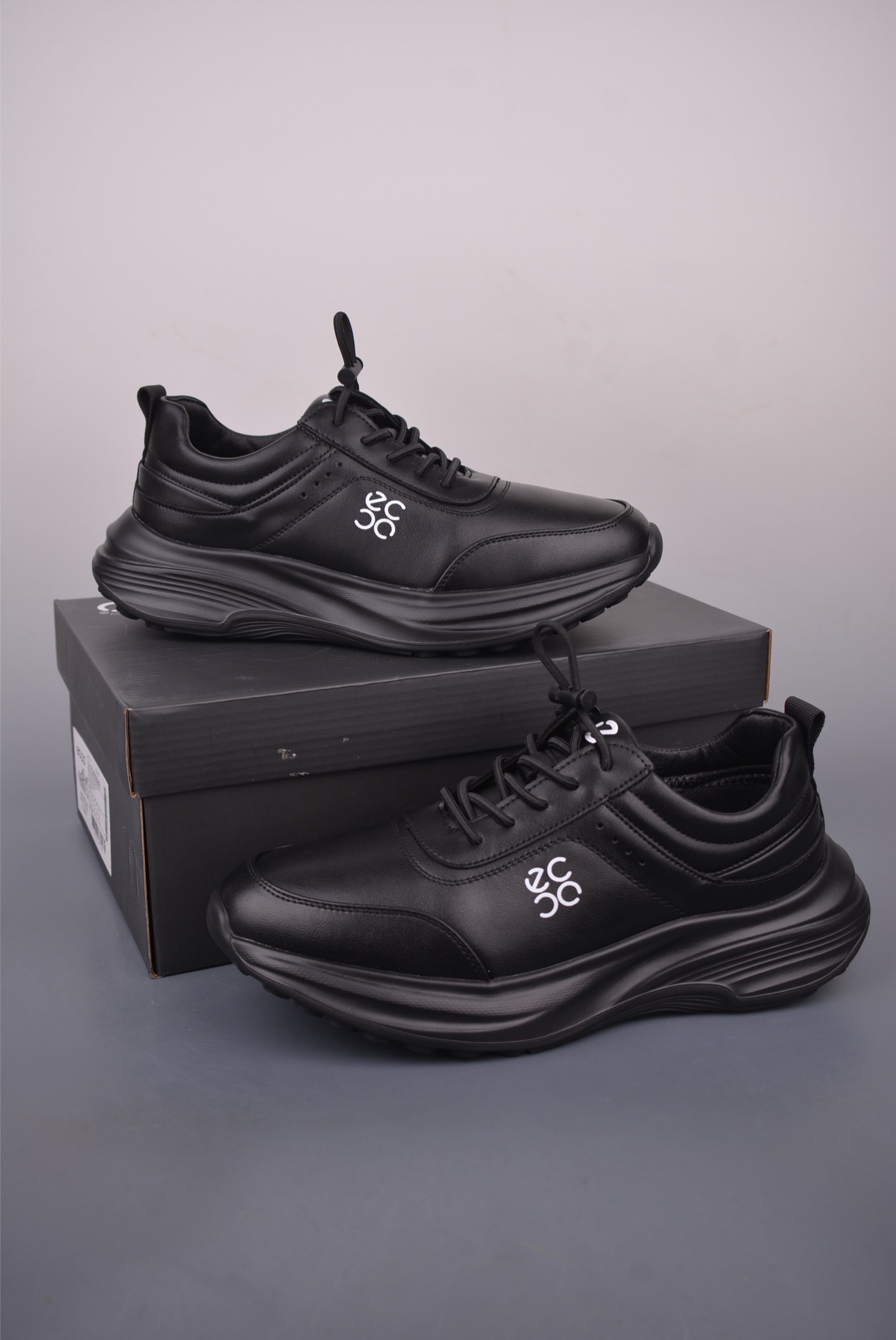 Ecco Men's 2025 Leather Sneakers Lightweight Street Casual Shoes 6 i1758930858302 3259 0 4