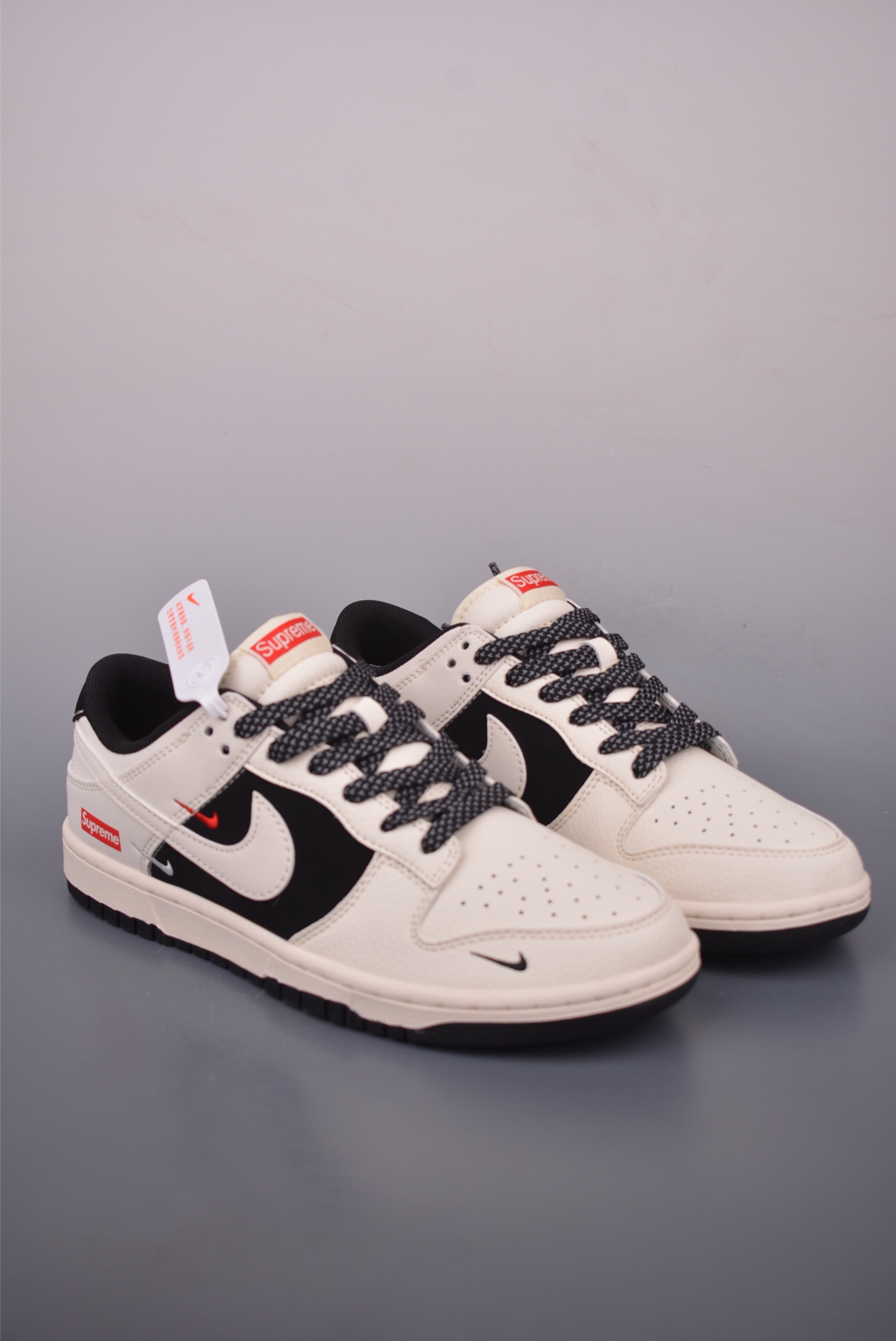 Nike SB Dunk Low Supreme Cream Black Men's Sneakers Shoes Size JP1628-0102722