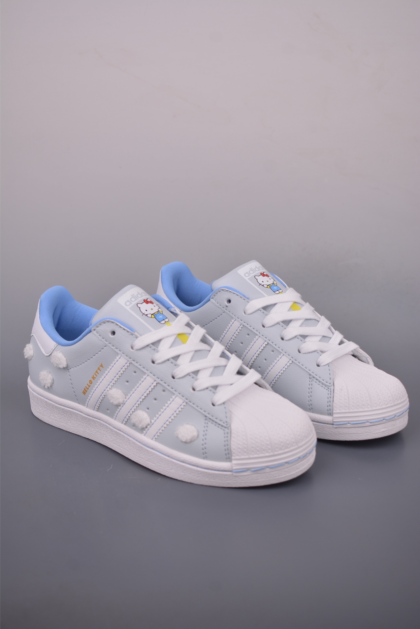 Adidas Originals Superstar Hello Kitty Edition White Blue Leather Sneakers 2 i1759020101011 6438 0 0