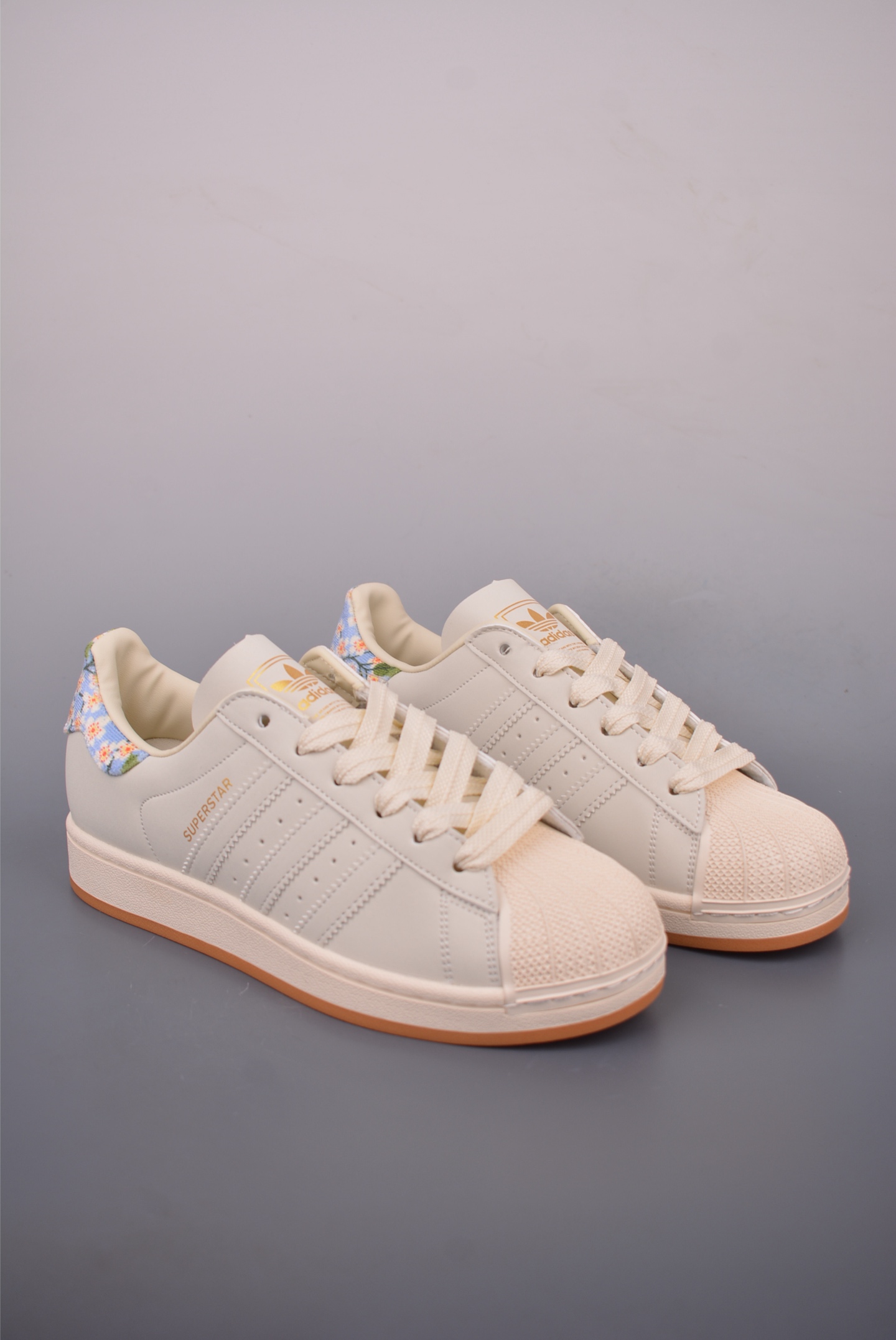 Adidas Originals Superstar Women's White Leather Floral Accent Sneakers 2 i1759105840675 2055 0 0