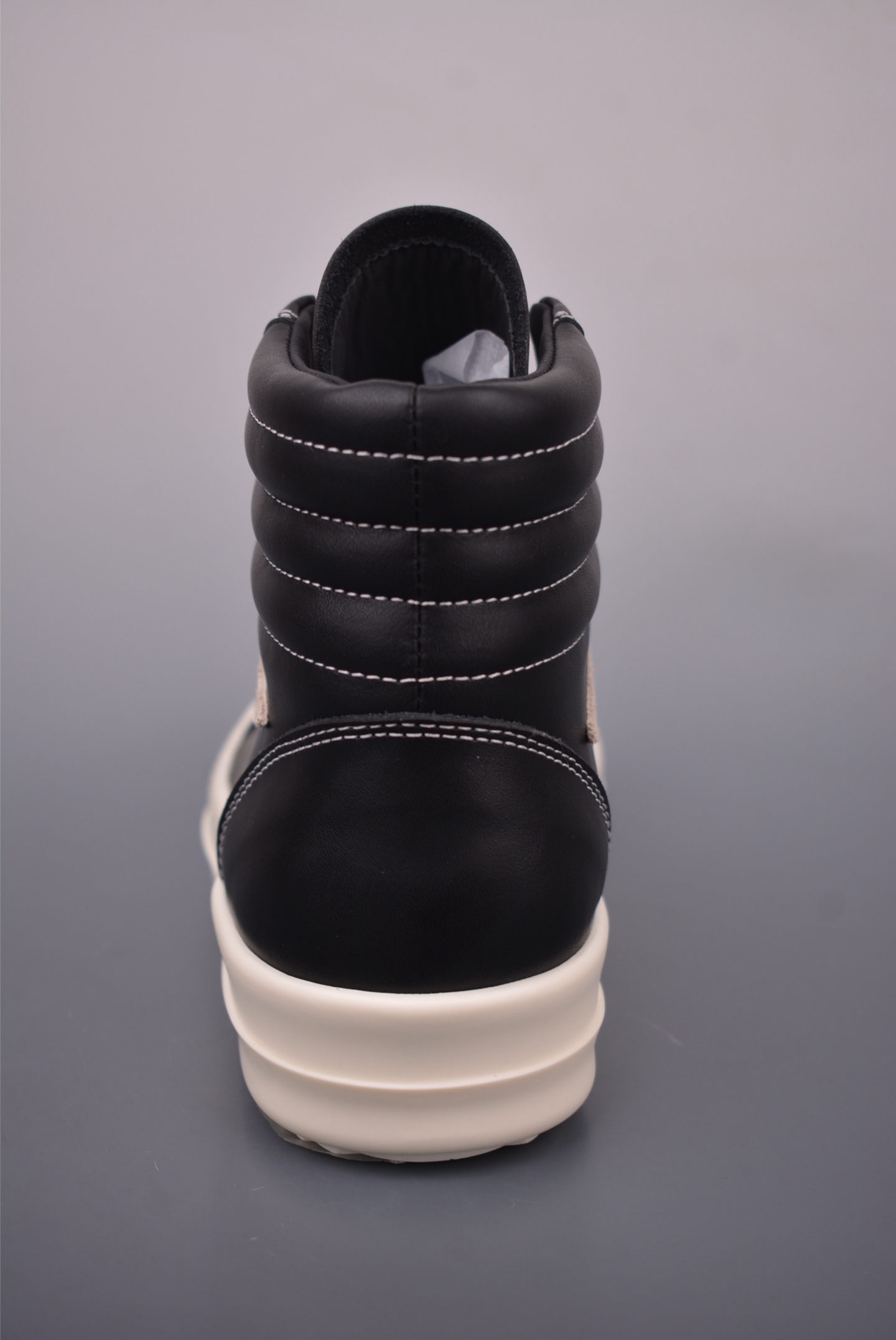 Rick Owens DRKSHDW High-Top Sneakers - Black/Milk - Leather Platform Shoes 5 i1759106676681 5530 0 3