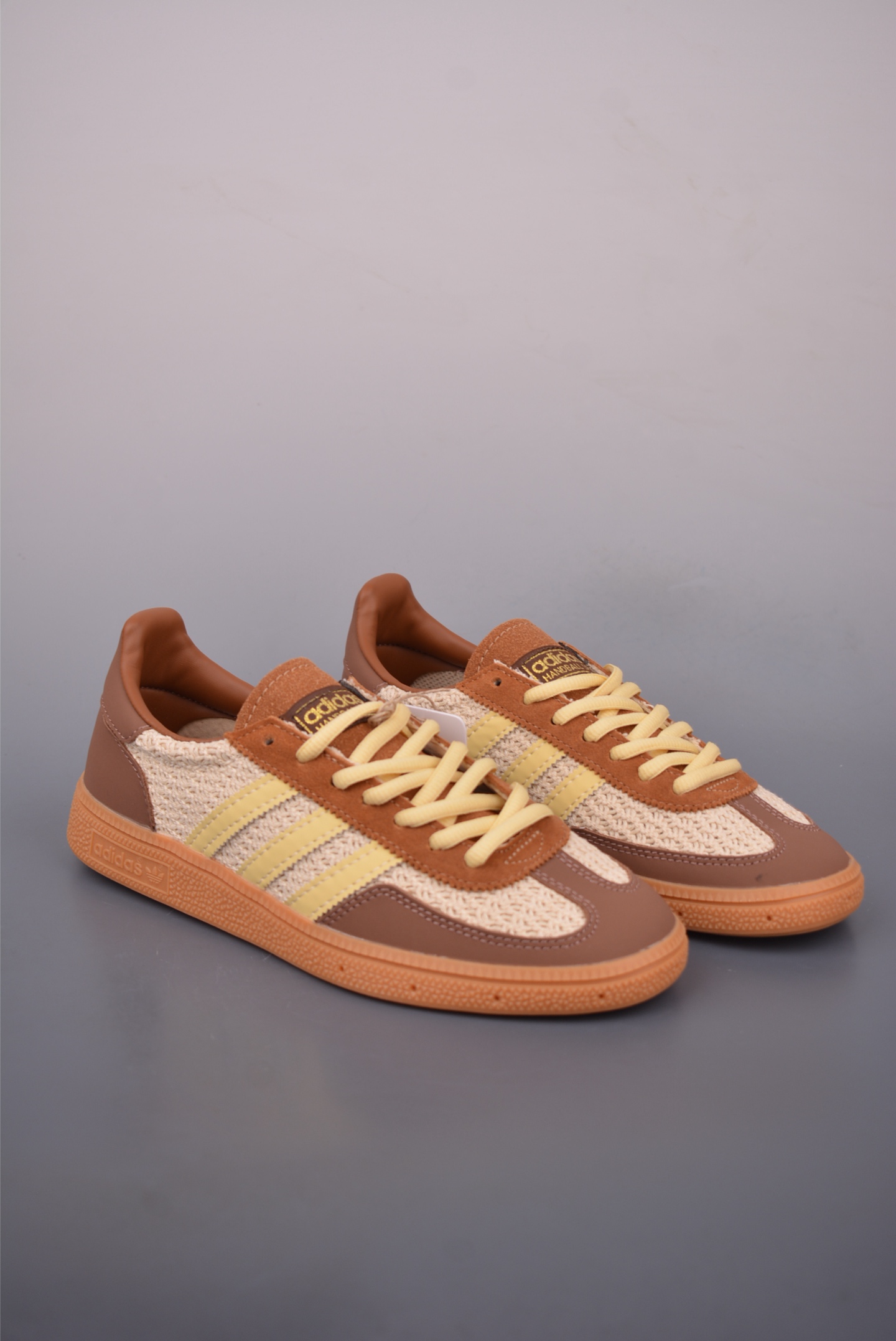 Adidas Handball Spezial Retro Casual Sneakers Suede Leather Brown/Yellow 2 i1759187553566 95 0 0