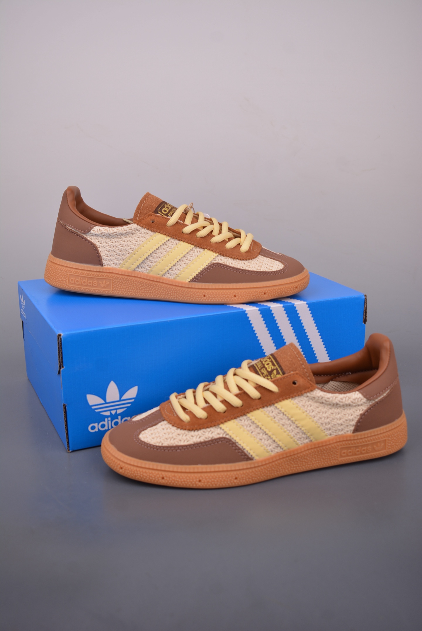 Adidas Handball Spezial Retro Casual Sneakers Suede Leather Brown/Yellow 6 i1759187555533 4031 0 4