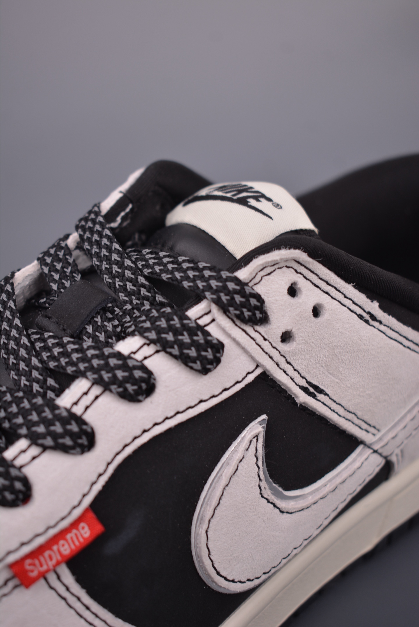 Nike Dunk Low x Supreme Black White Sneakers Limited Edition Unisex Shoes 7 i1759260472650 2740 0 6