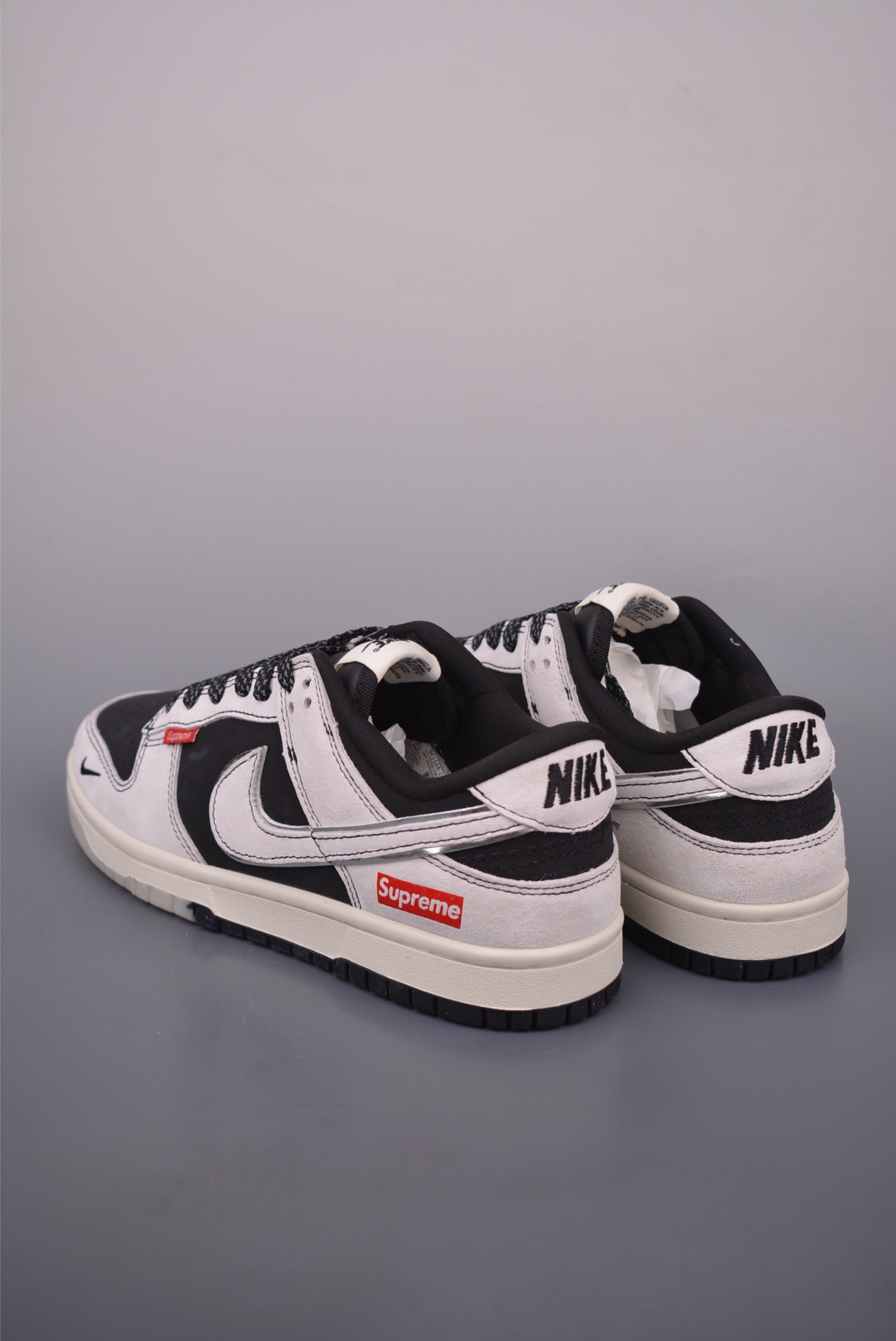 Nike Dunk Low x Supreme Black White Sneakers Limited Edition Unisex Shoes 2 i1759260472650 4876 0 1