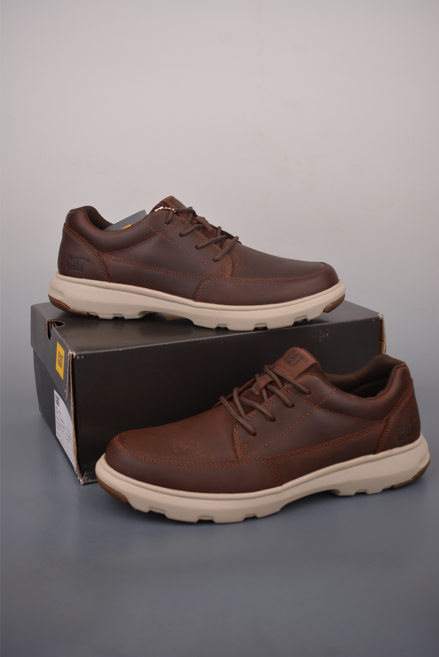 CAT Men's Leather Casual Low-Top Oxford Shoes Comfortable Classic Style 5 i1759269863386 1888 0 4