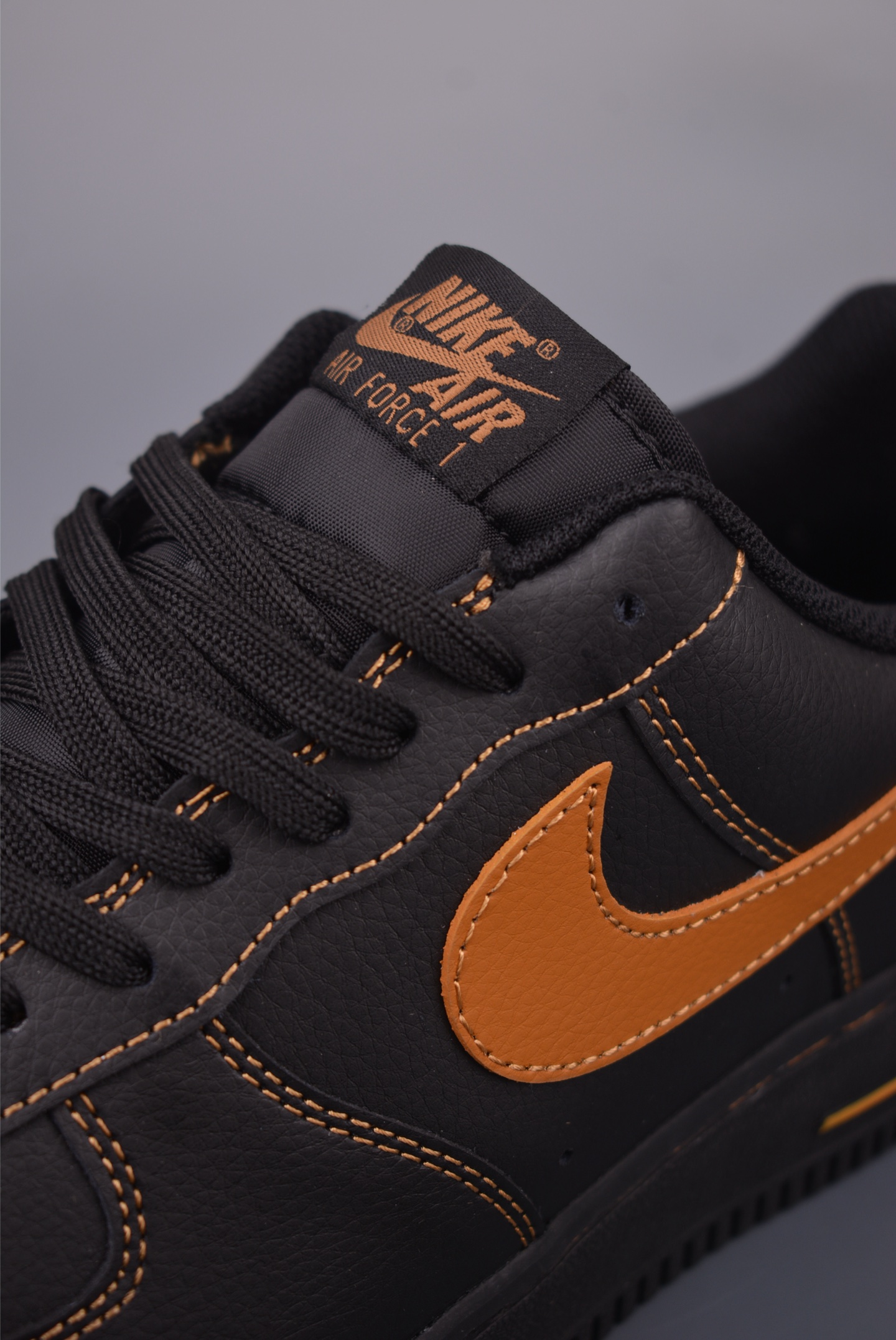 Nike Air Force 1 Low Black/Gold Stitching Men's Sneaker - Classic Style 8 i1759270419070 3191 0 6