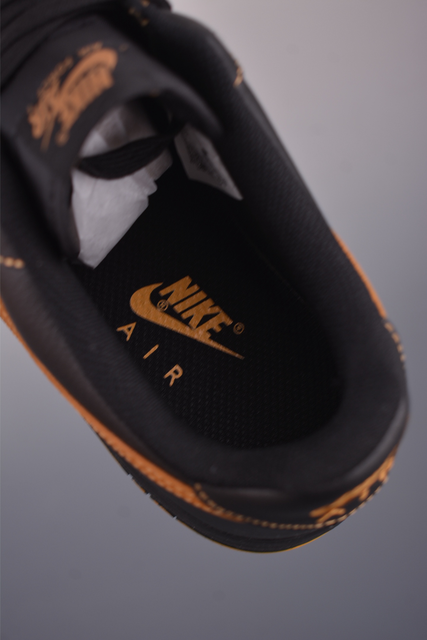 Nike Air Force 1 Low Black/Gold Stitching Men's Sneaker - Classic Style 10 i1759270421351 1370 0 8