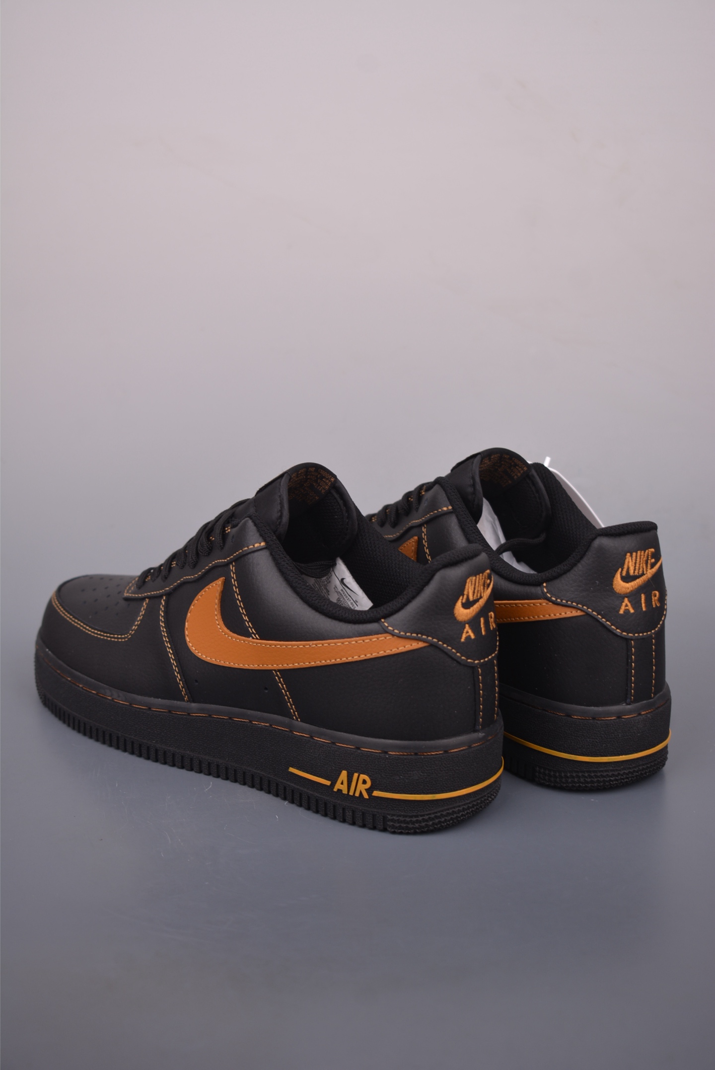 Nike Air Force 1 Low Black/Gold Stitching Men's Sneaker - Classic Style 3 i1759270421404 8052 0 1