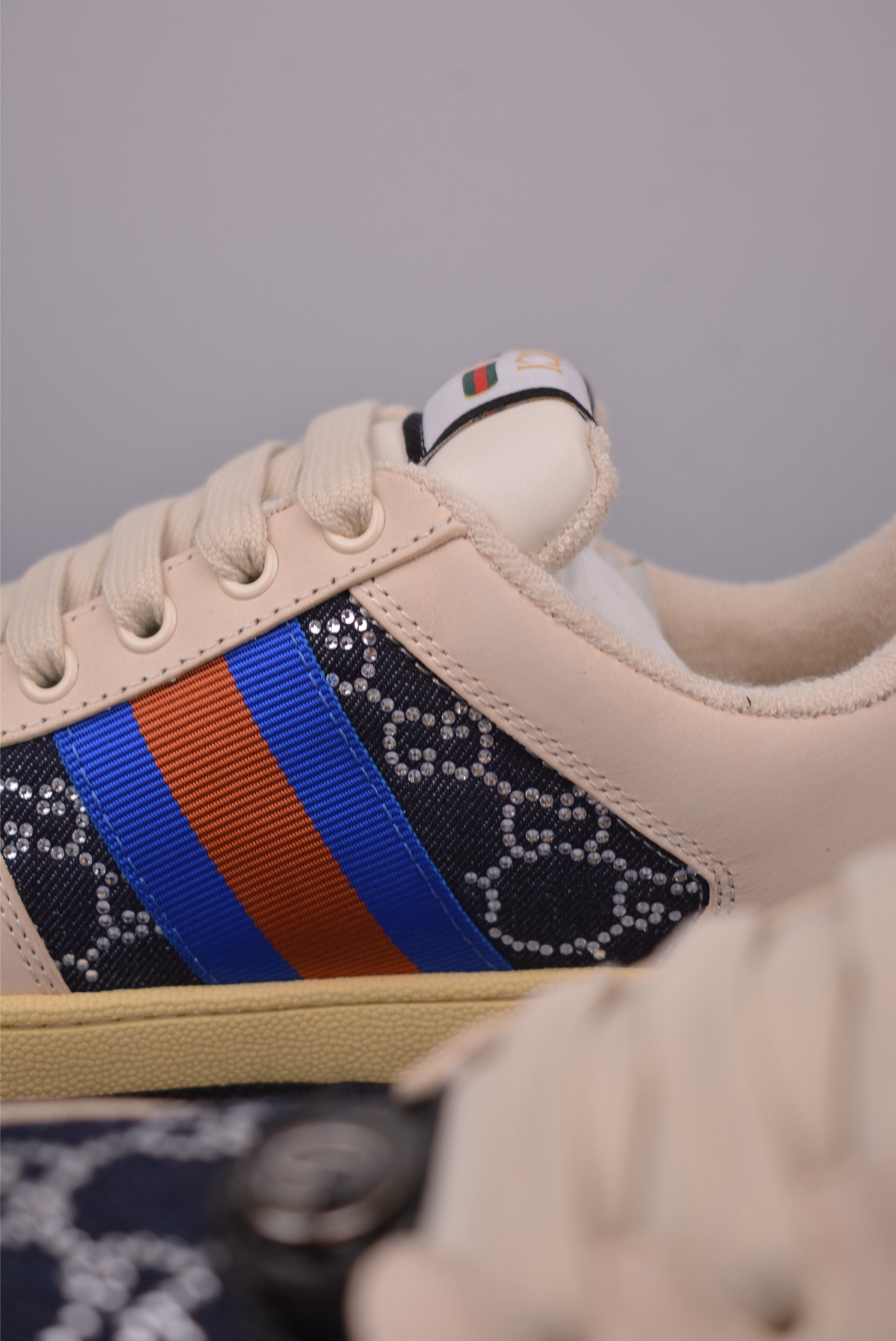 Gucci Screener Leather Sneakers with Enamel Detail - Distressed Finish 9 i1759277751446 7141 0 7