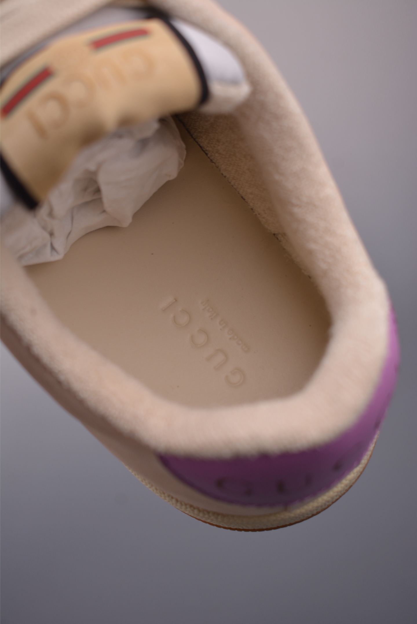 Gucci Screener Sneaker Beige/Green Leather, Women's Fashion Sneakers Shoes 10 i1759277887376 3995 0 8