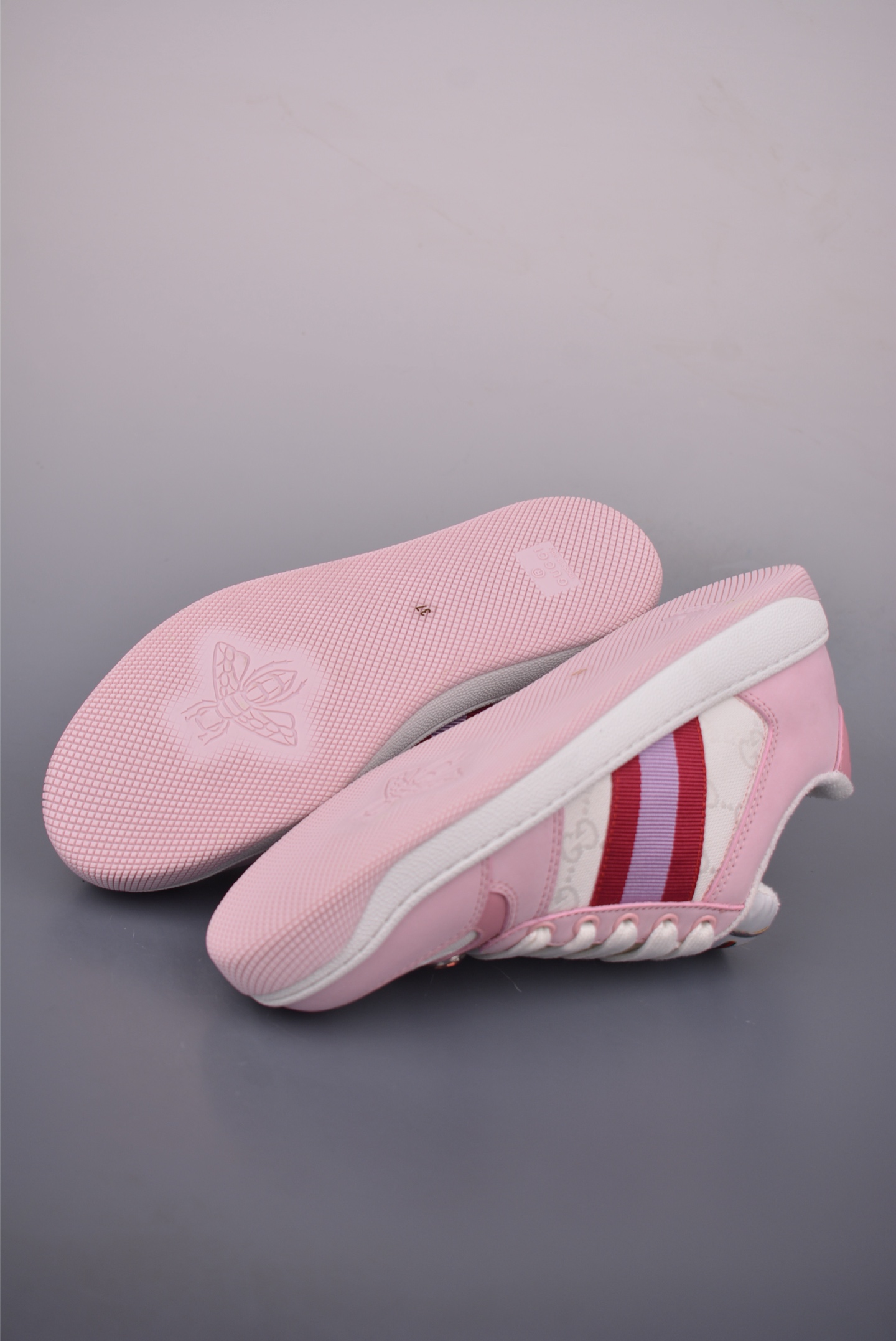 Gucci Screener Sneakers - Pink Leather, Iconic Stripes, and Vintage Charm 4 i1759278029742 3416 0 2