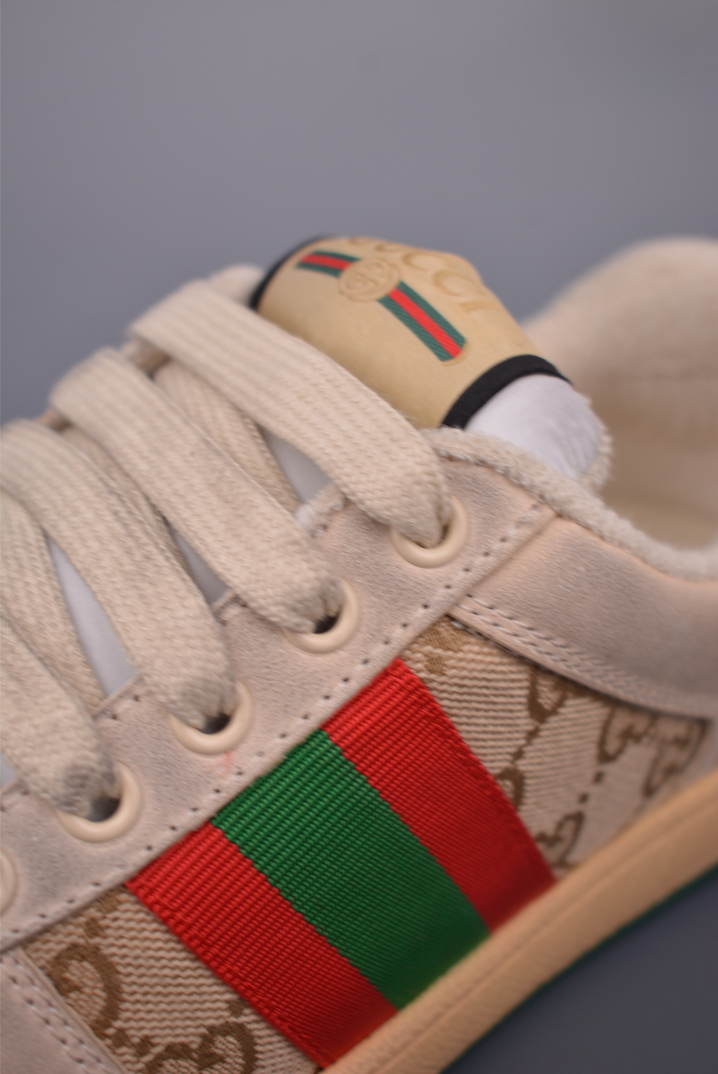 Gucci Screener Leather Sneaker Dirty Effect Fashion Sneakers Designer Shoes 8 i1759278222193 4692 0 6
