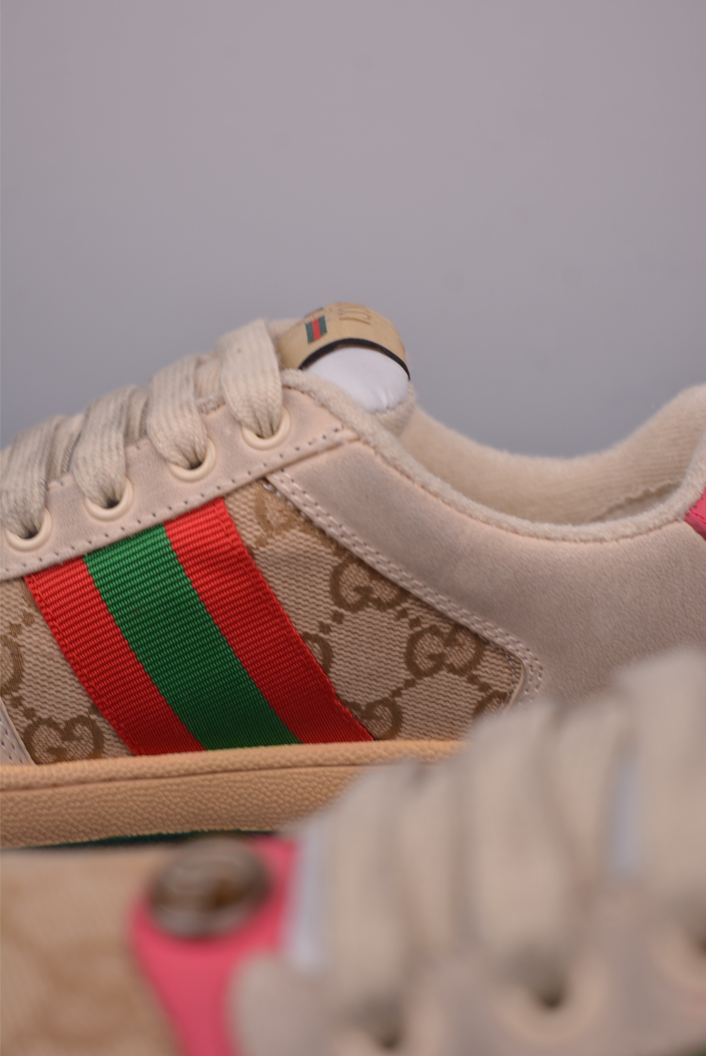 Gucci Screener Leather Sneaker Dirty Effect Fashion Sneakers Designer Shoes 9 i1759278224844 8873 0 7